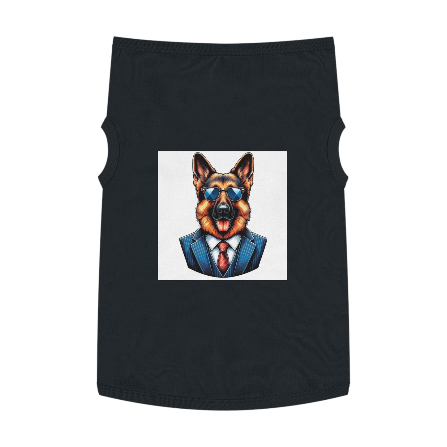 Pet Tank Top German Shepherd Pets Printify XL Black 