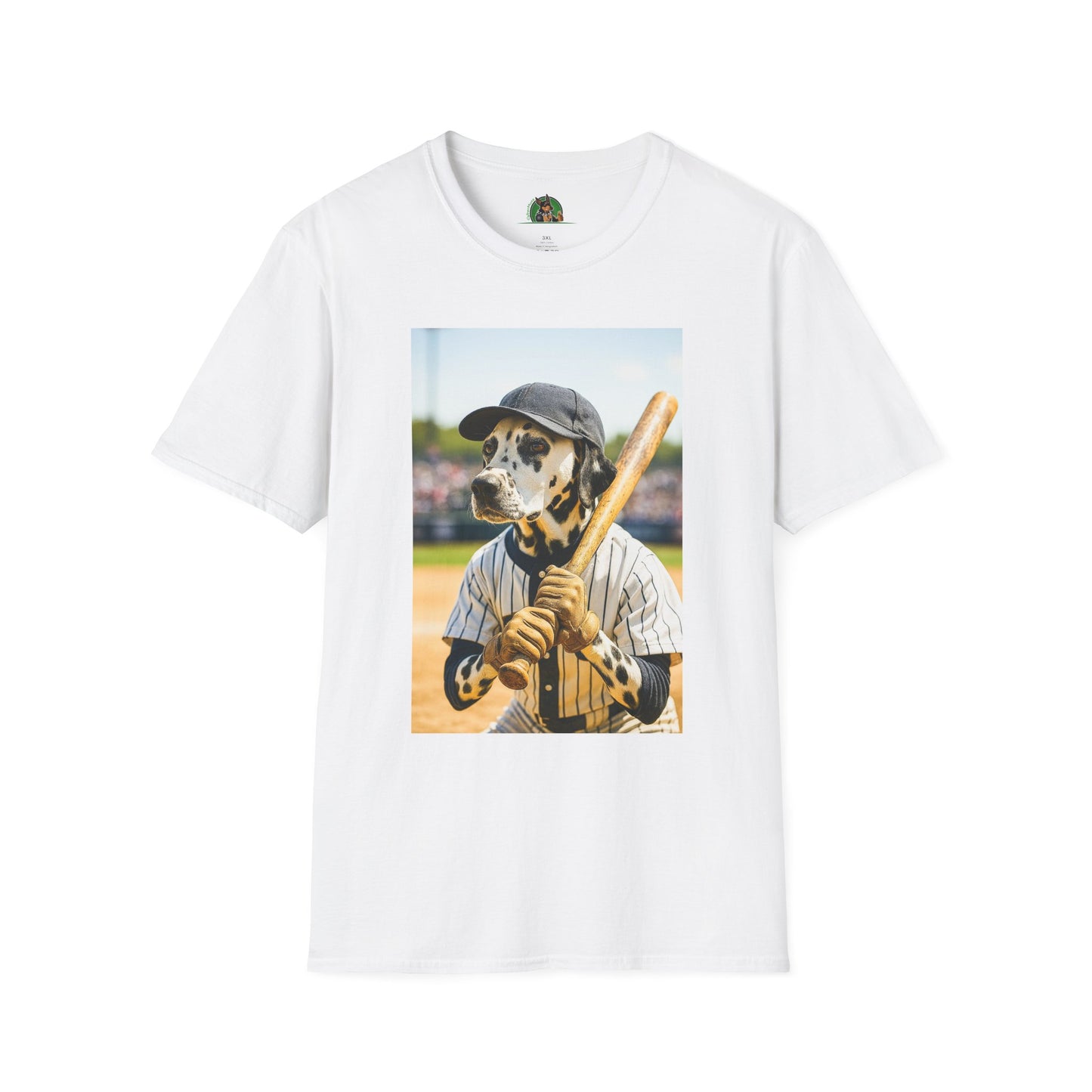 Baseball Dalmatian Sports Unisex T-Shirt T-Shirt Printify White XS