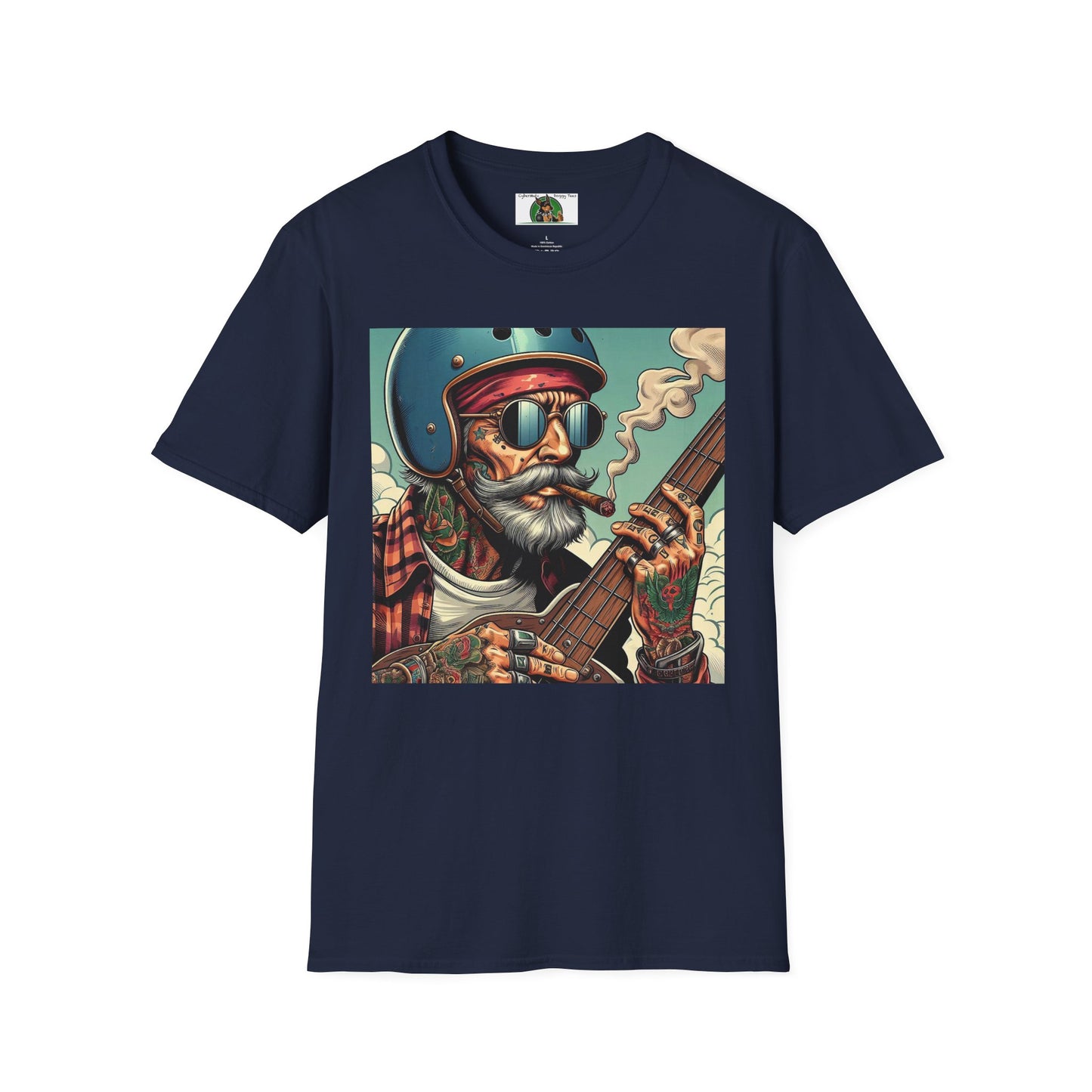 Wacky Guitareon T-Shirt Printify Navy S 