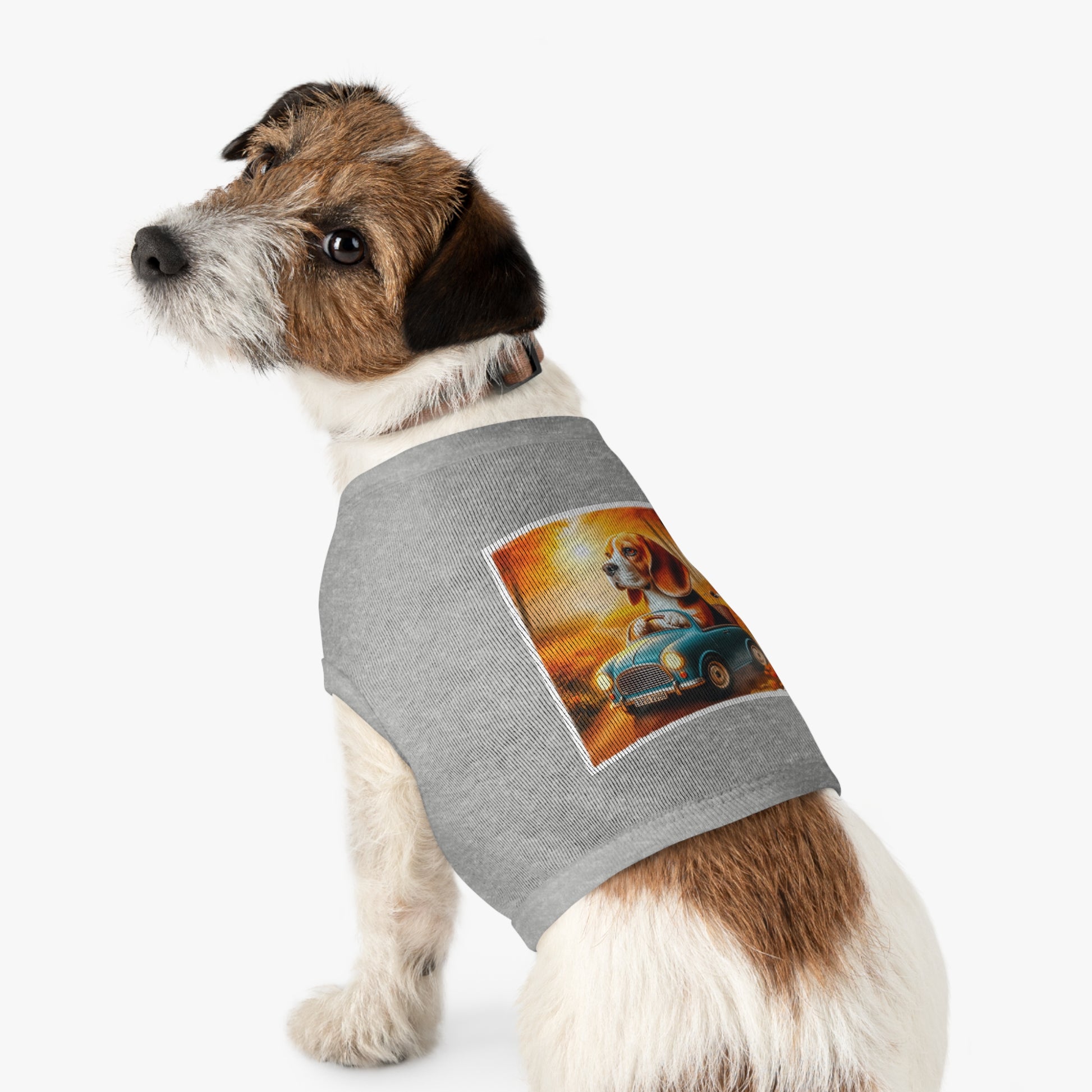 Pet Tank Top Wacky Beagle Pets Printify   