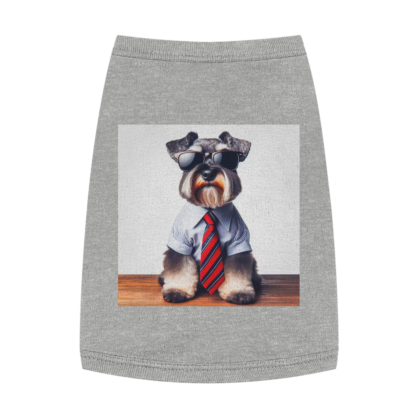 Pet Tank Top Miniature Schnauzer Pets Printify M Heather 