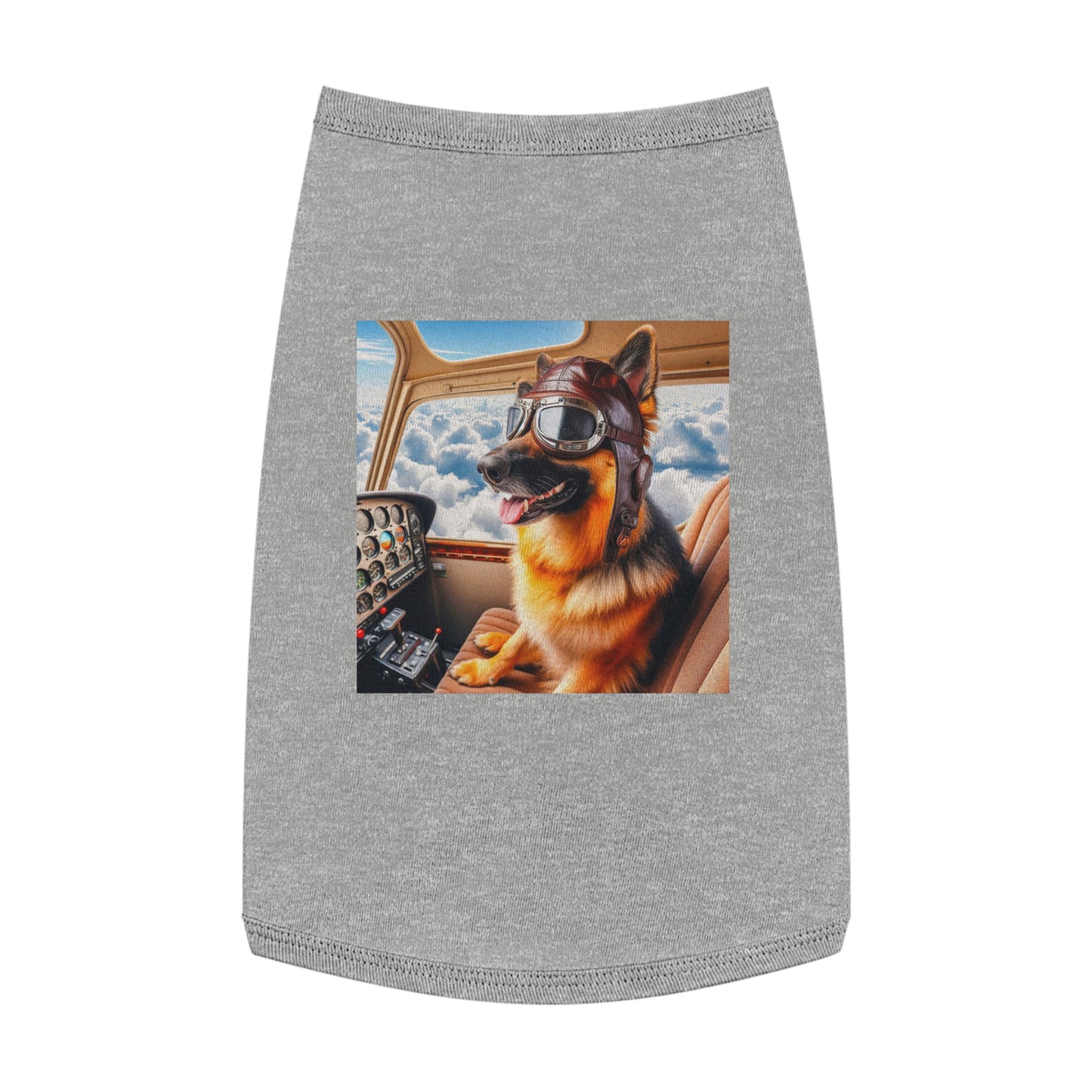 Pet Tank Top German Shepherd Pets Printify L Heather 