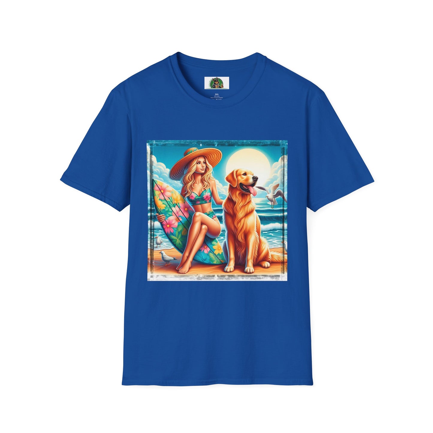 Golden Retriever T-Shirt Printify XS Royal