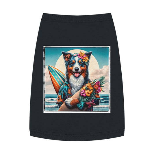 Pet Tank Top Australian Shepherd Pets Printify M Black 