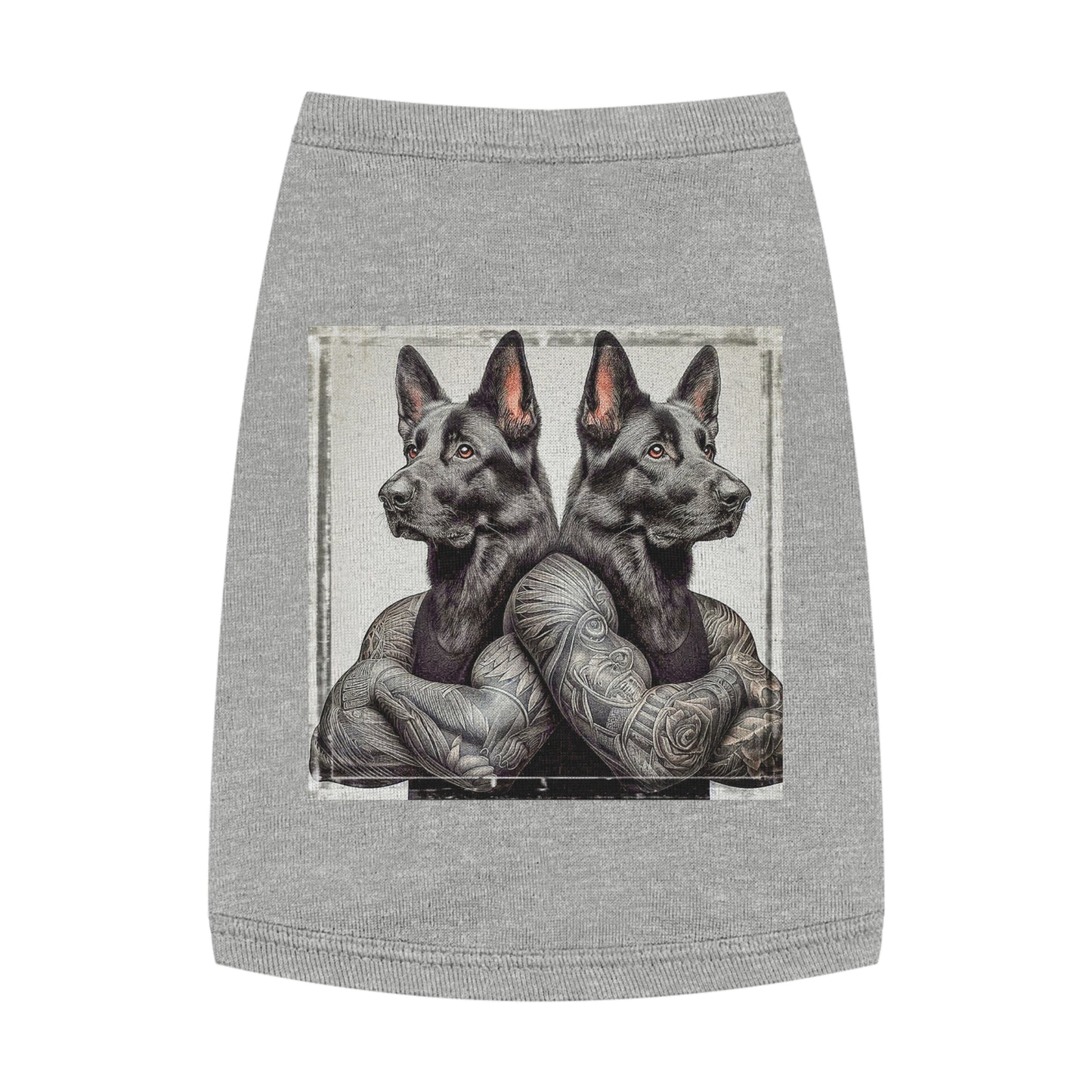 Pet Tank Top German Shepherd Pets Printify M Heather 