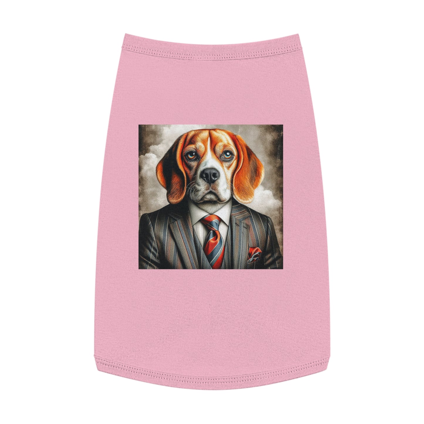 Pet Tank Top Beagle Dog In Suit Pets Printify L Pink 