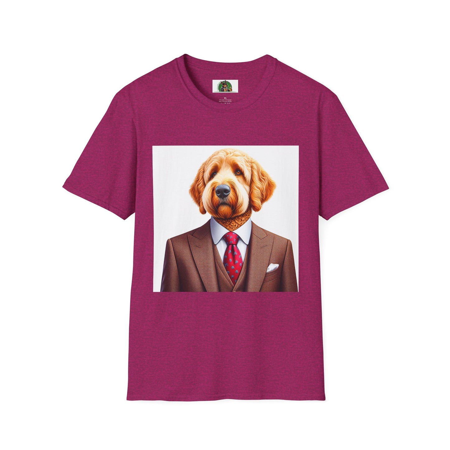 Golden Doodle T-Shirt Printify S Antique Heliconia