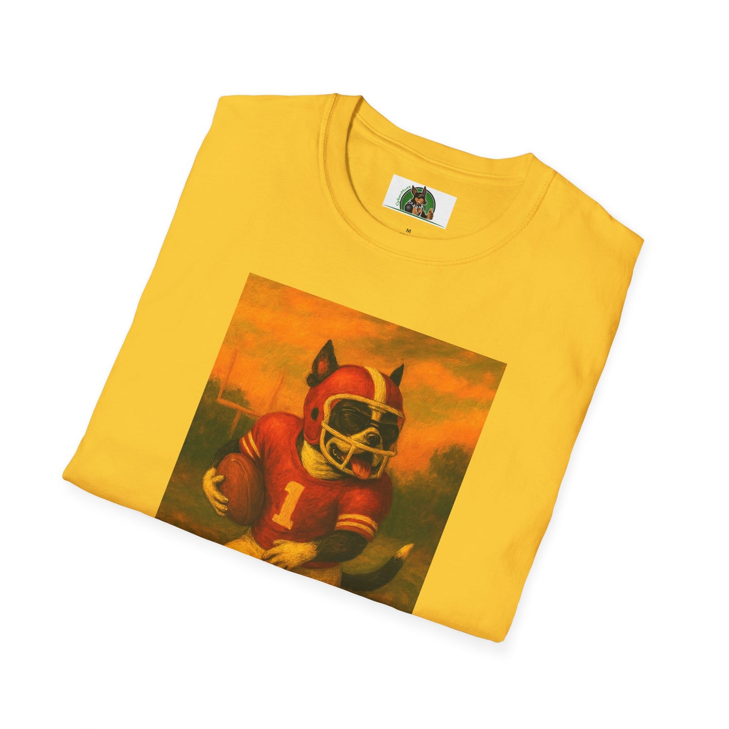 Sports Boston Terrier Football Unisex T-Shirt