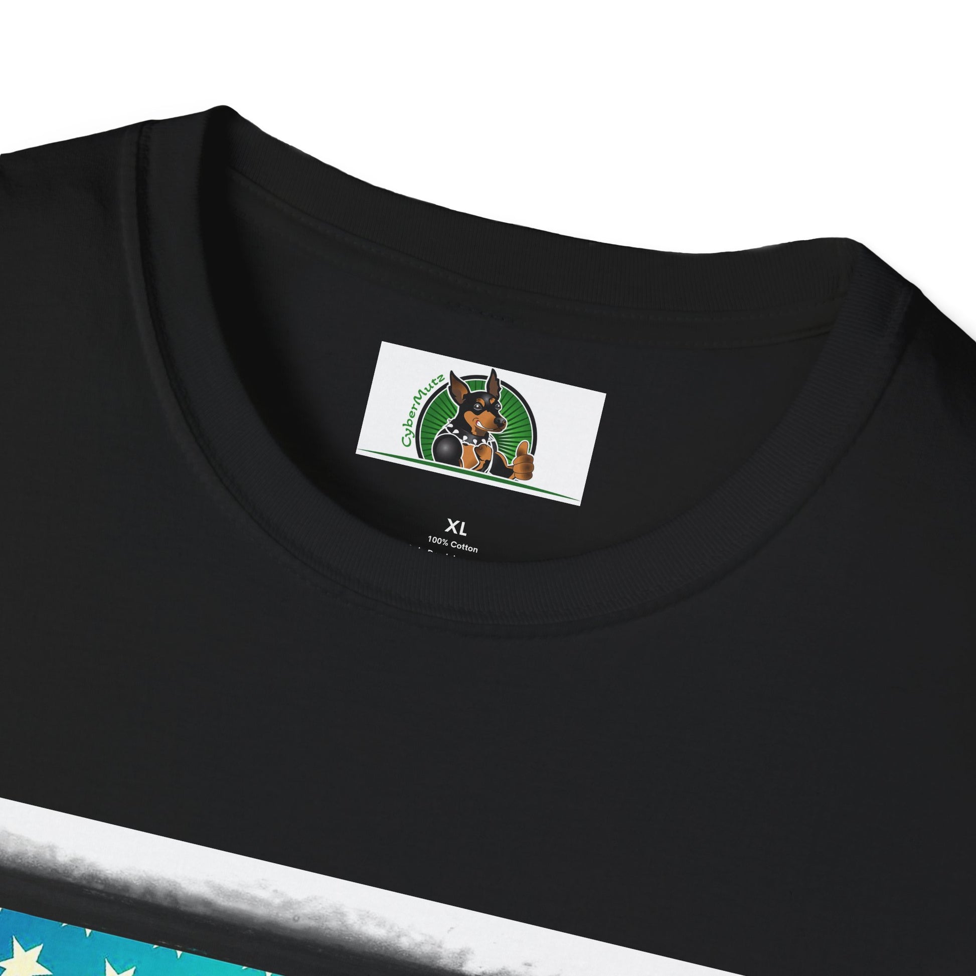Doberman american superhero t shirt T-Shirt Printify