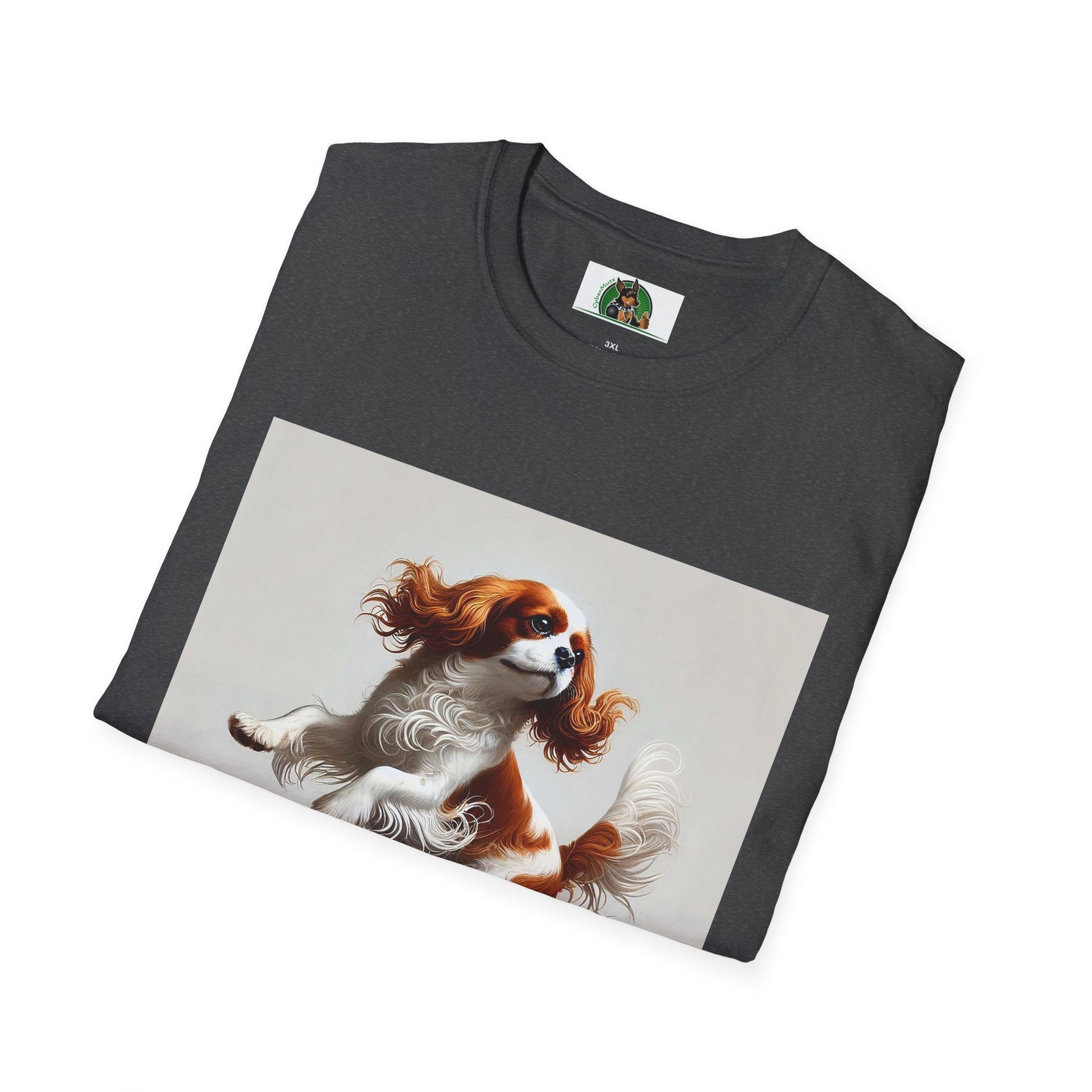 Dog Dancing Unisex T-Shirt - Cavalier King Charles Spaniel T-Shirt Printify