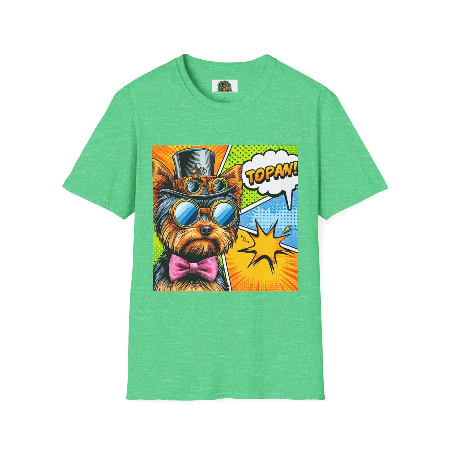 Wacky Yorkie T-Shirt Printify S Heather Irish Green 