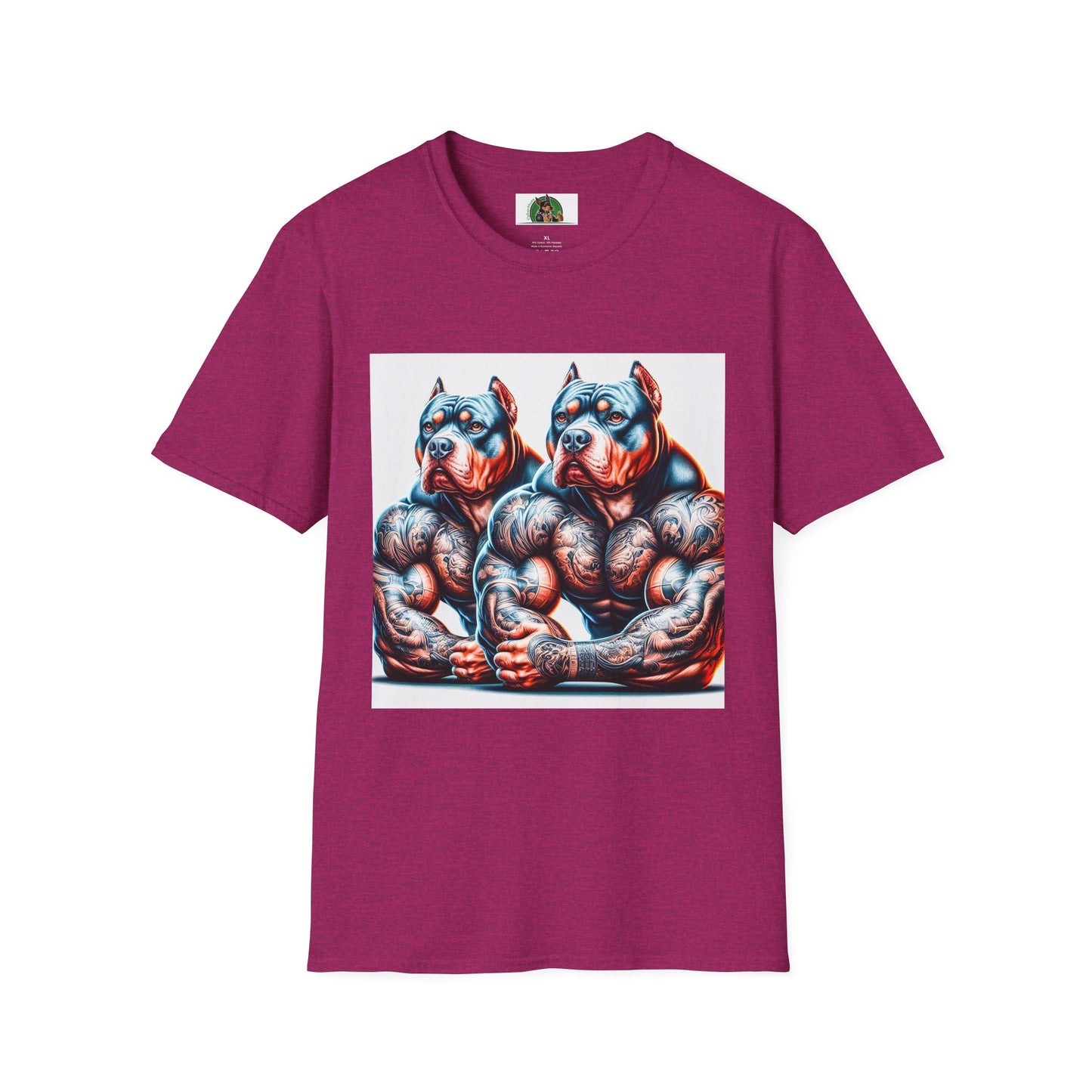 Pit Bull personal trainers shirt T-Shirt Printify S Antique Heliconia