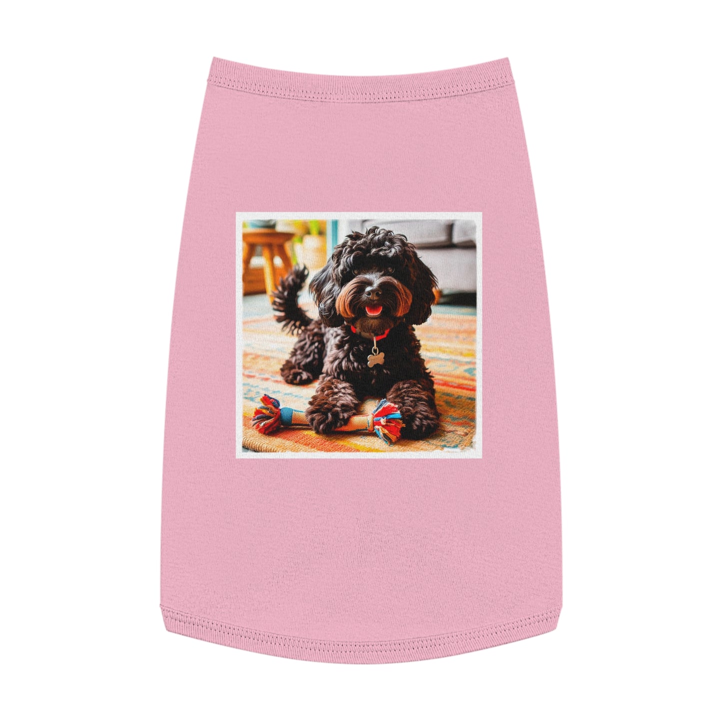 Pet Tank Top CockerPoo Pets Printify L Pink