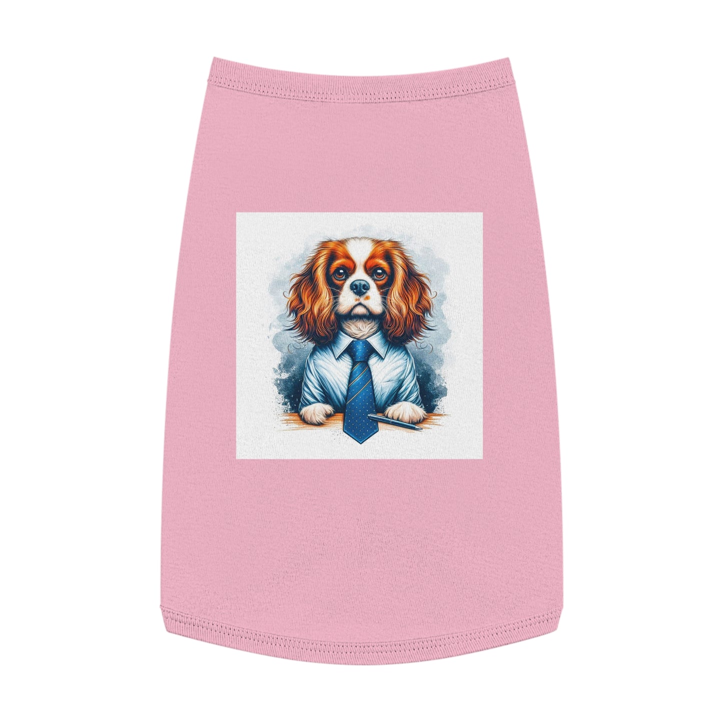 Pet Tank Top Cavalier King Charles Spaniel Pets Printify L Pink 