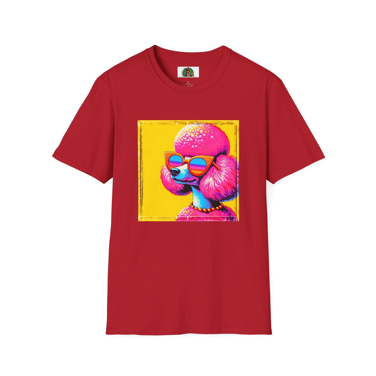 Poodle T-Shirt Printify S Cherry Red