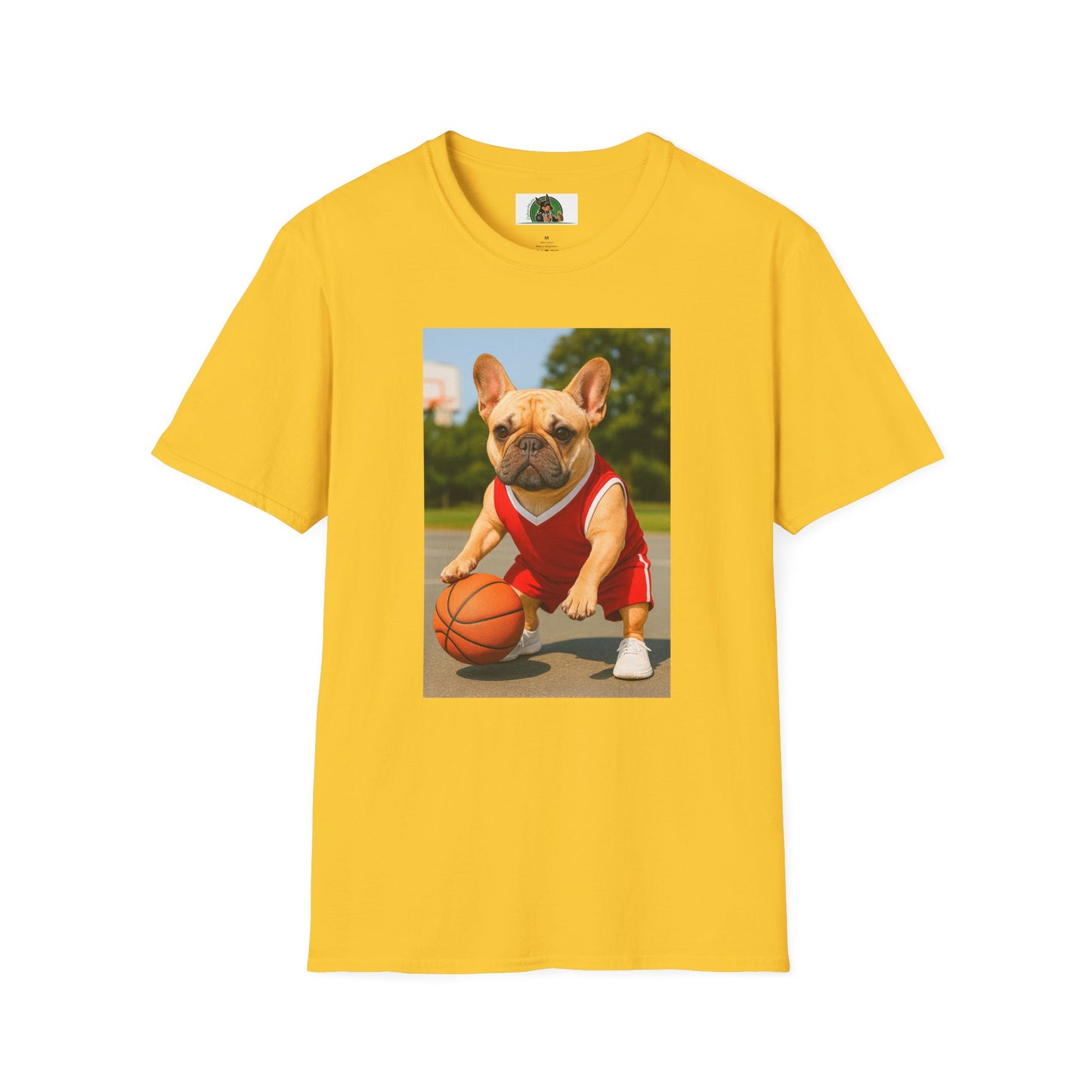 Sports Basketball French Bulldog Tee T-Shirt Printify Daisy S