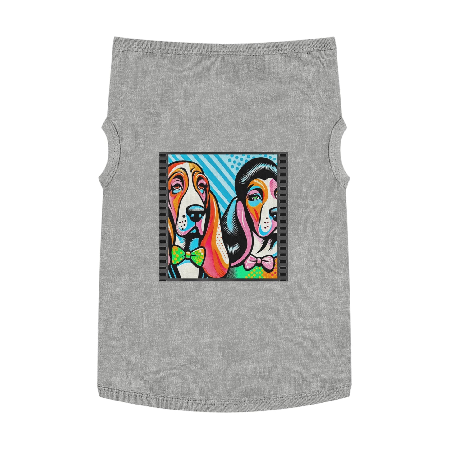 Pet Tank Top Basset Hound Pets Printify XL Heather