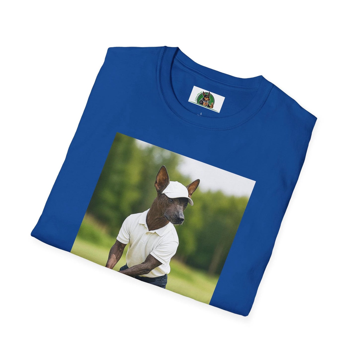 Mexican Hairless Dog Golf Tee — Dog Lover Sports T-Shirt T-Shirt Printify
