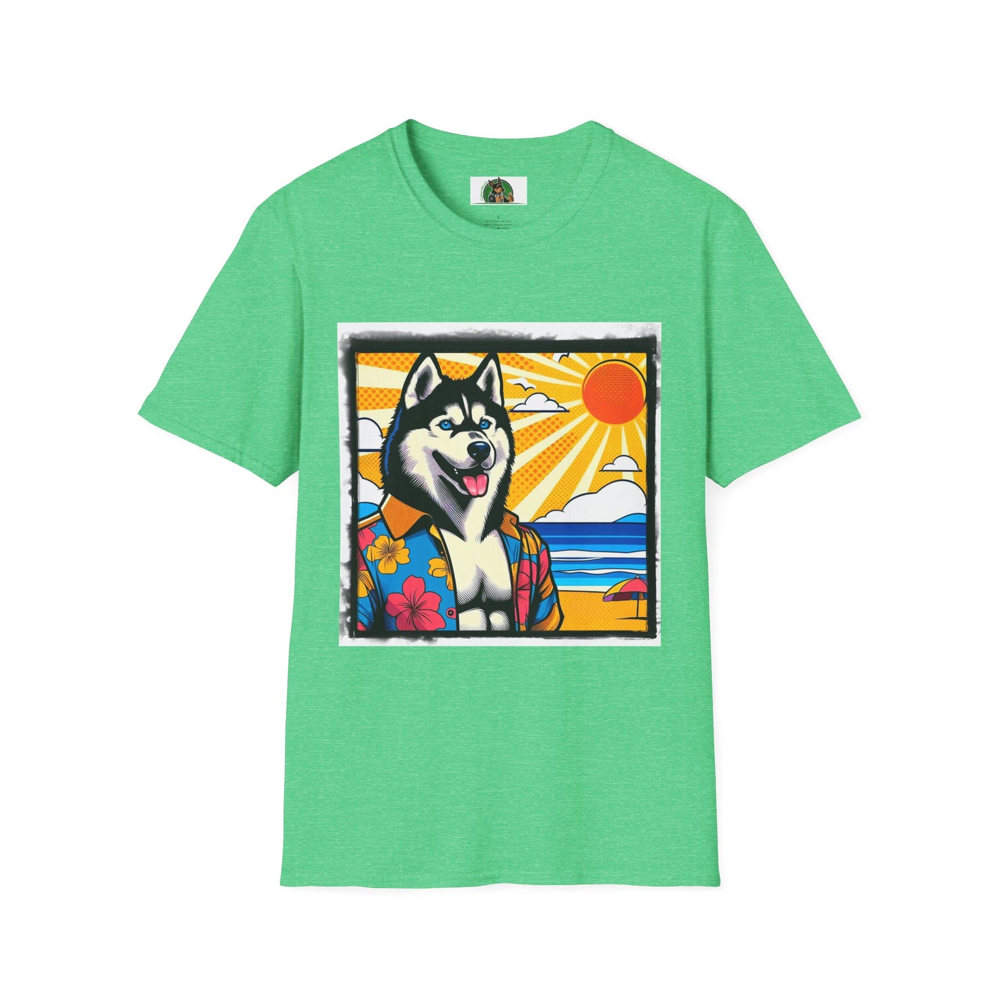 Husky T-Shirt Printify S Heather Irish Green