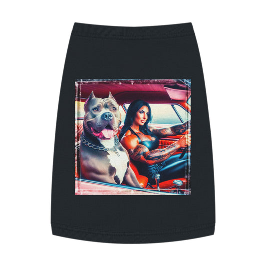 Pet Tank Top Pit Bull Pets Printify M Black