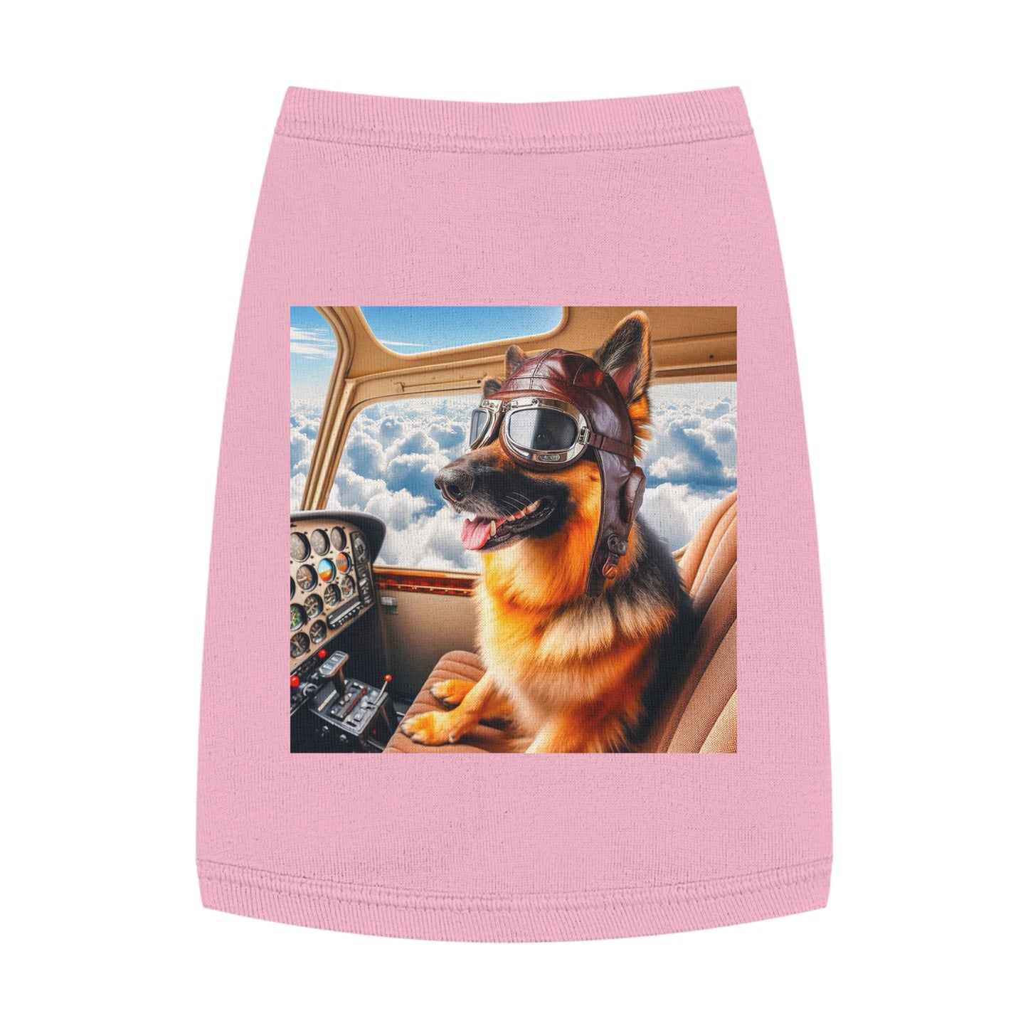 Pet Tank Top German Shepherd Pets Printify M Pink 