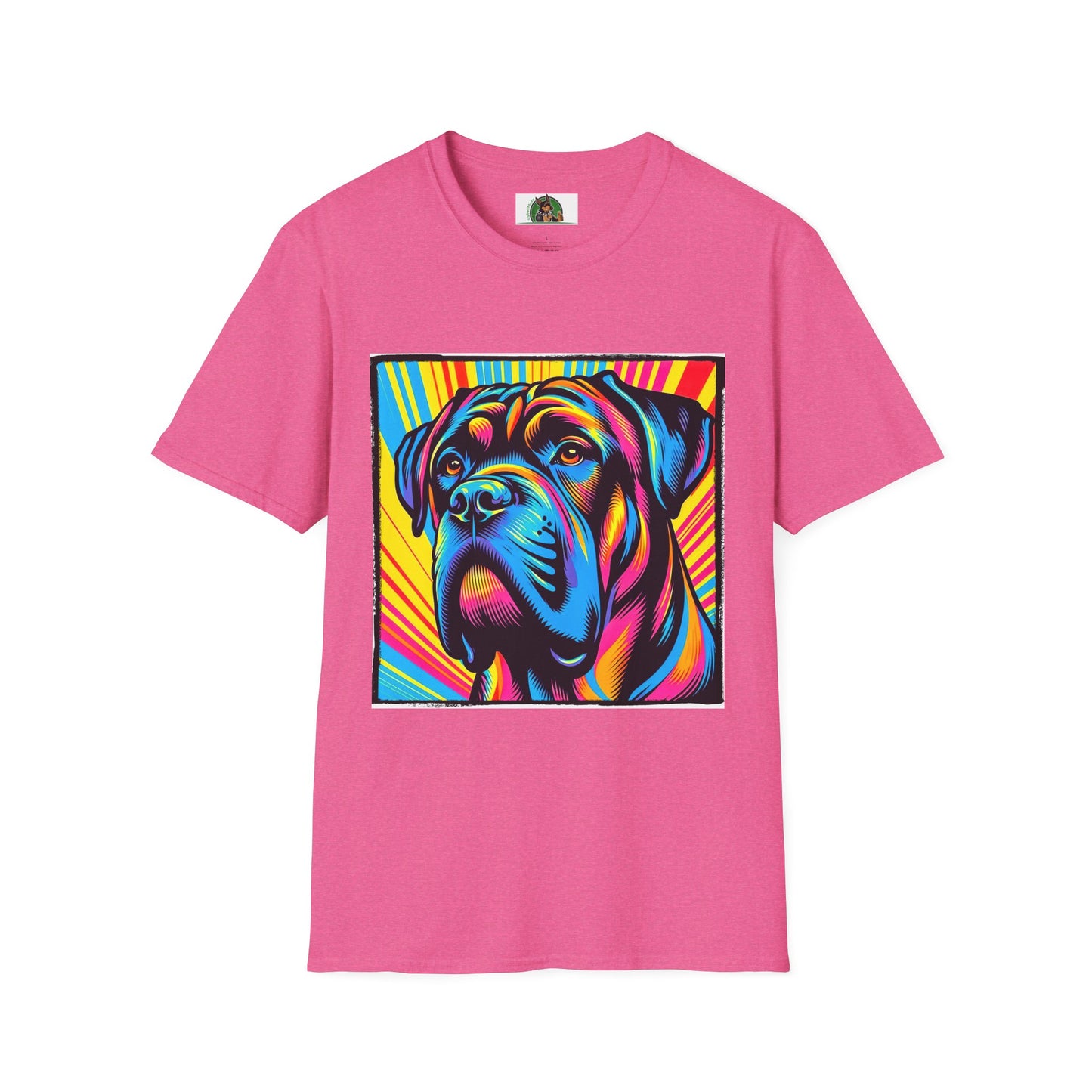 Cane Corso Pop Art Shirt T-Shirt Printify S Heather Heliconia