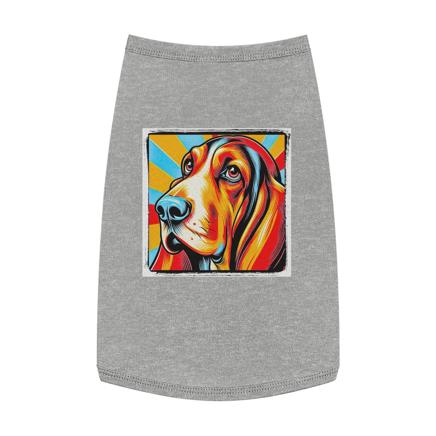 Pet Tank Top Basset Hound Pets Printify L Heather