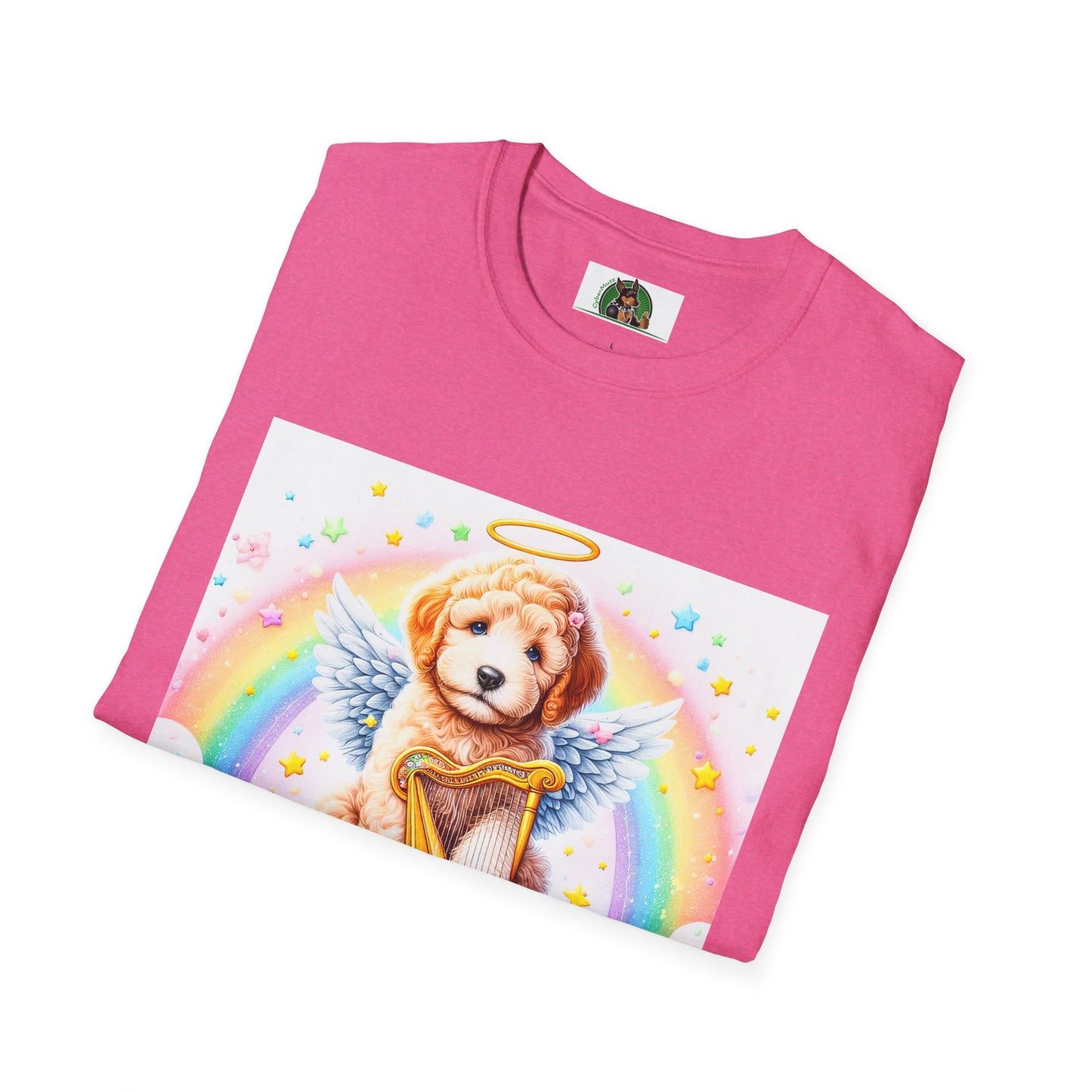 Golden Doodle colorful Angel shirt