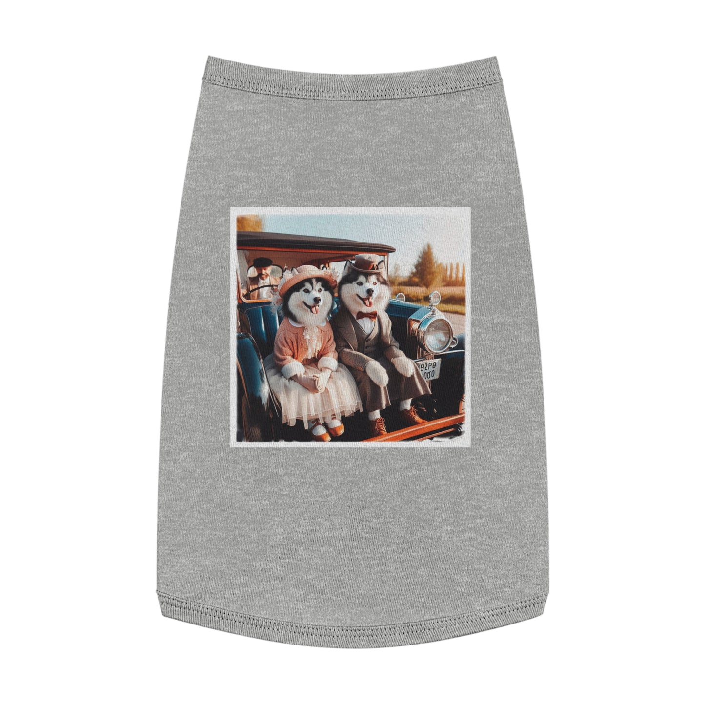 Pet Tank Top Husky Pets Printify L Heather