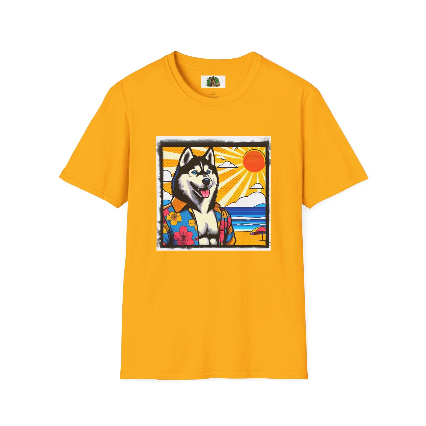 Husky T-Shirt Printify S Gold