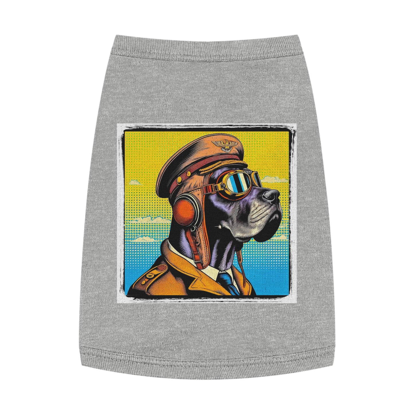 Pet Tank Top Great Dane Pets Printify M Heather 