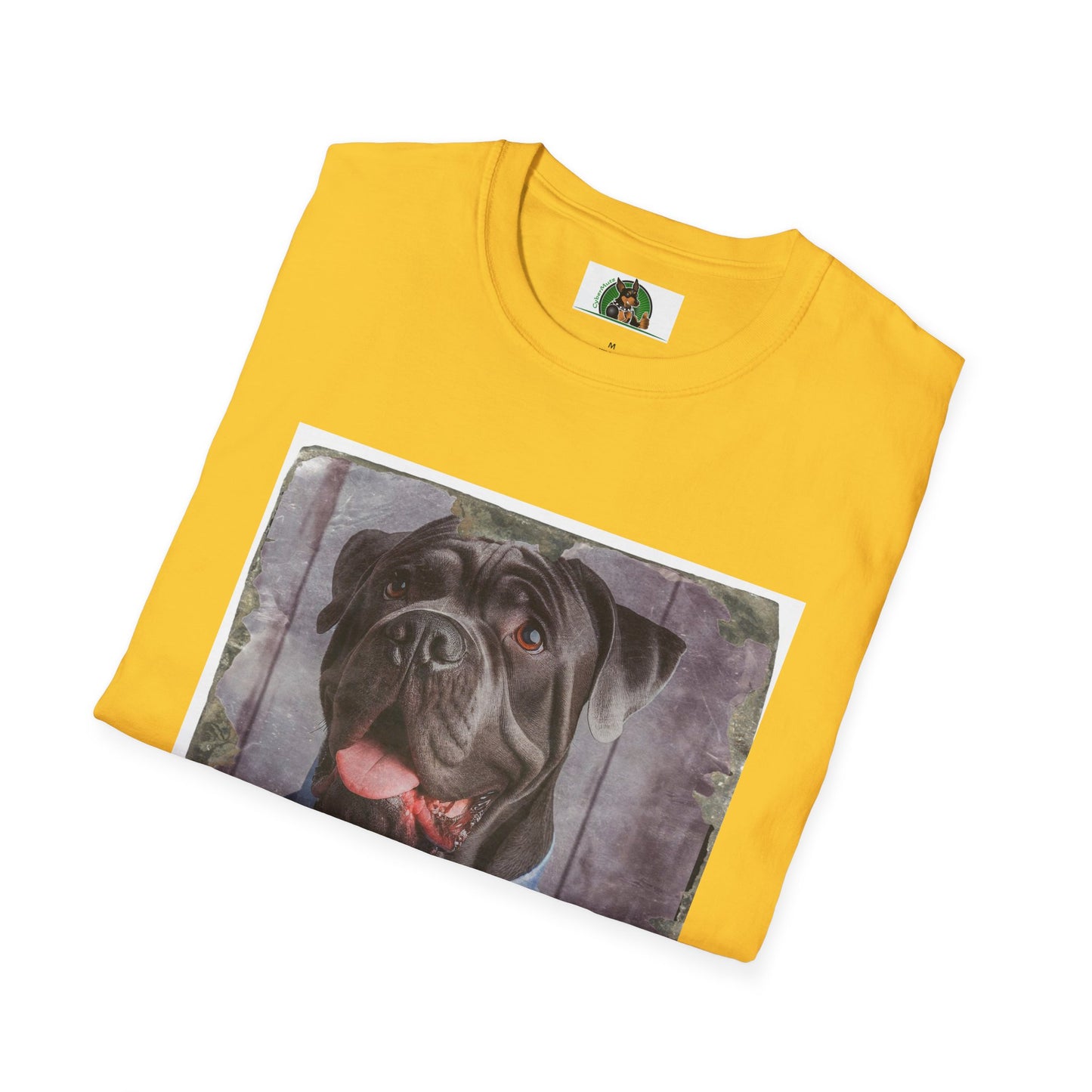 Cane Corso Wearing Suit And Tie TShirt