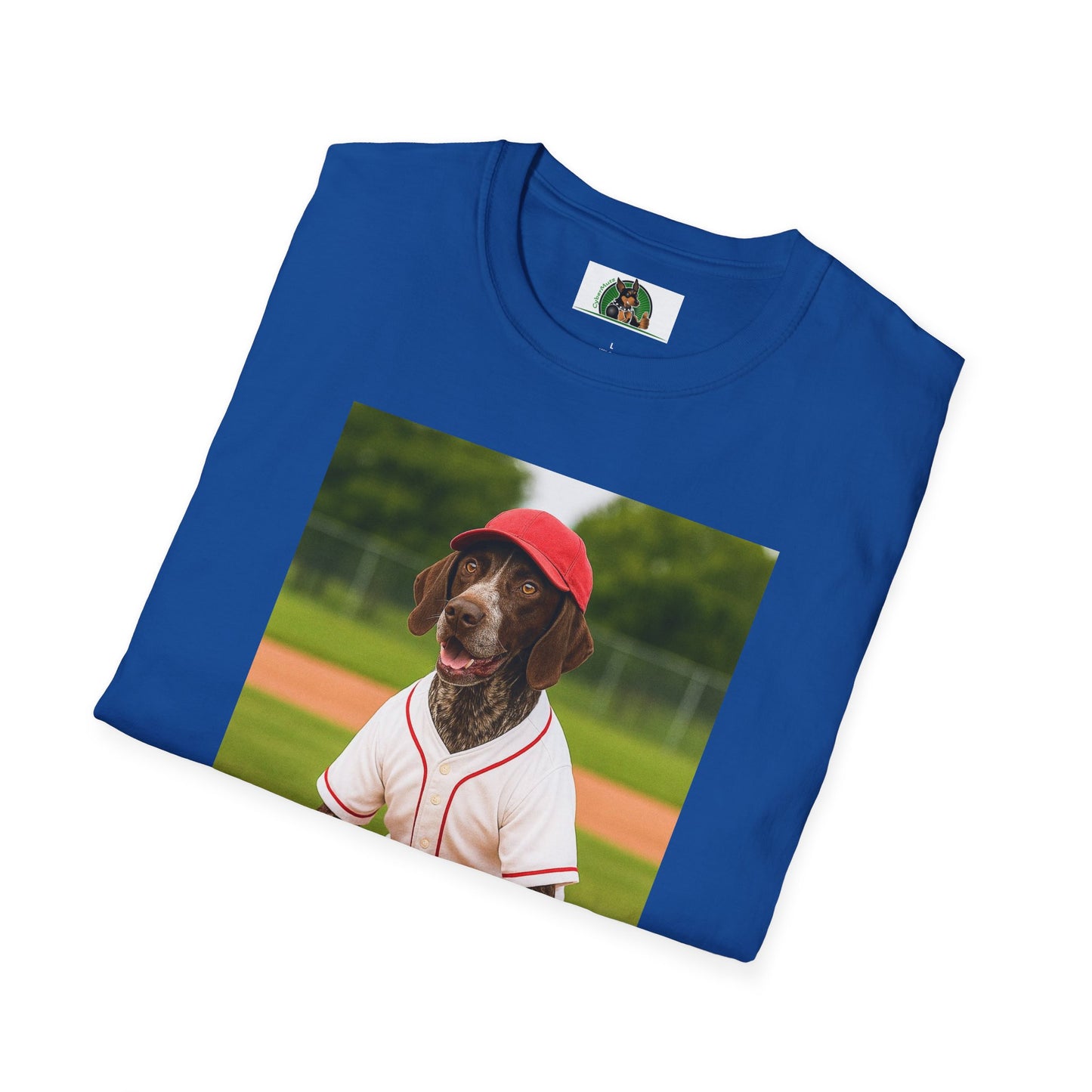 Baseball Sports German Shorthair T-Shirt T-Shirt Printify