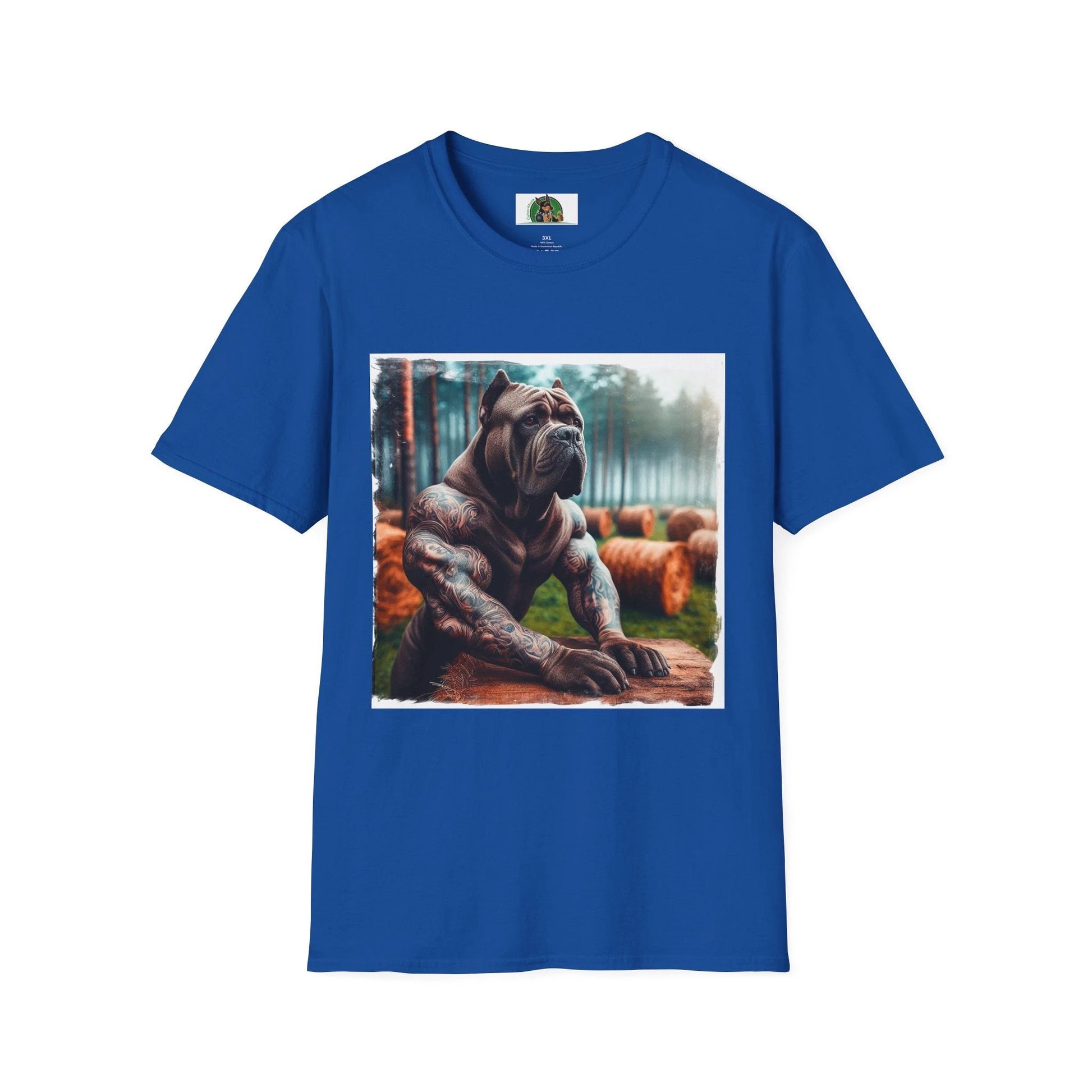 Cane Corso Muscle Dog In Field T Shirt Tee Italian Guard Dog Apparel For Strength And Pride T-Shirt Printify XS Royal