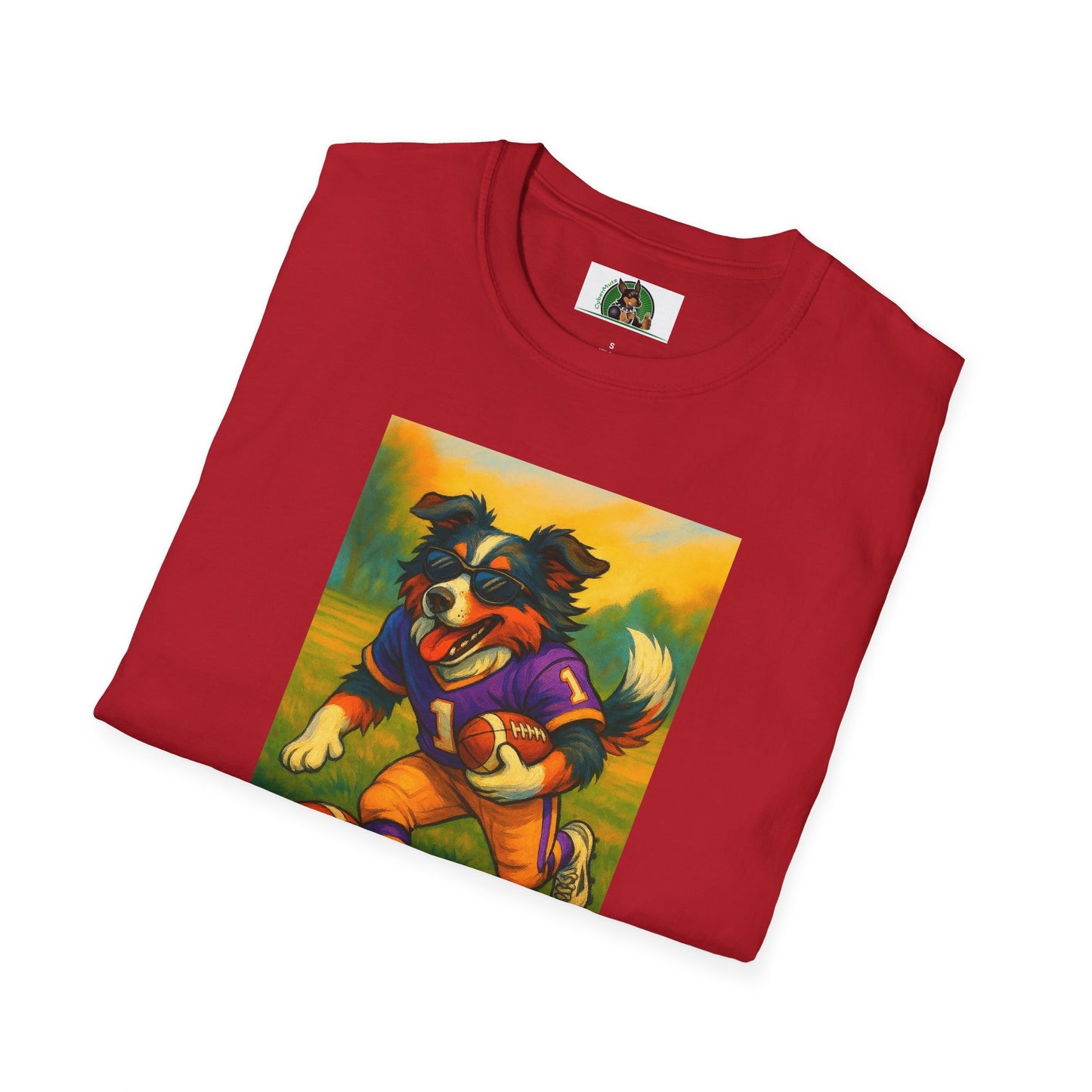 Sports Football Australian Shepherd T-Shirt