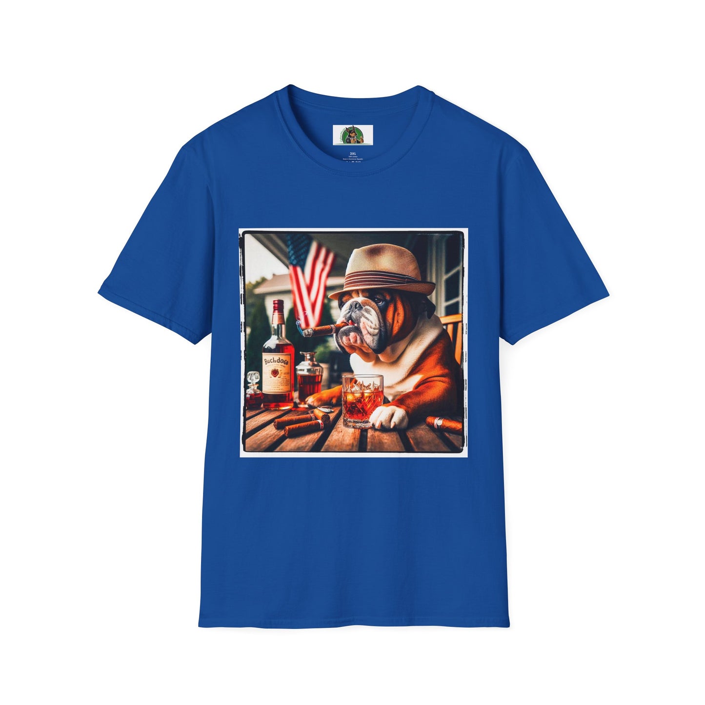 Bulldog T-Shirt Printify XS Royal