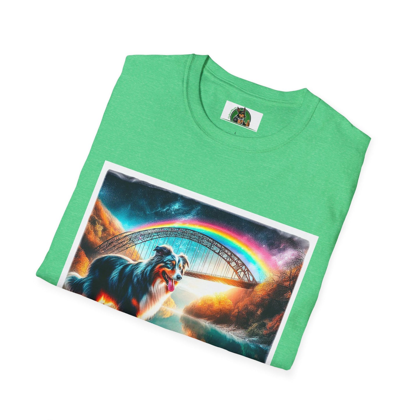 Australian Shepherd Rainbow Bridge At Night