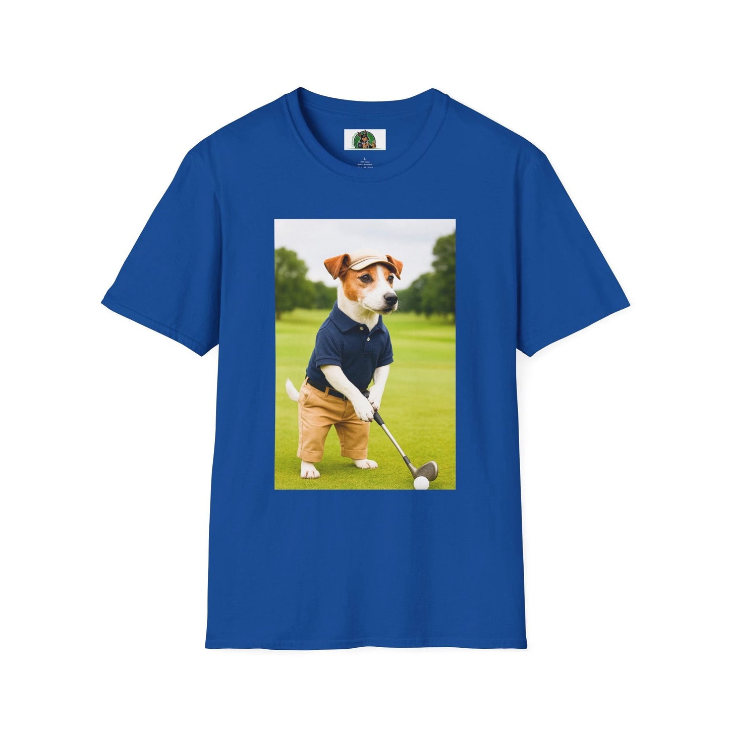 Jack Russell Golf Tee — Sports Dog T-Shirt T-Shirt Printify Royal S