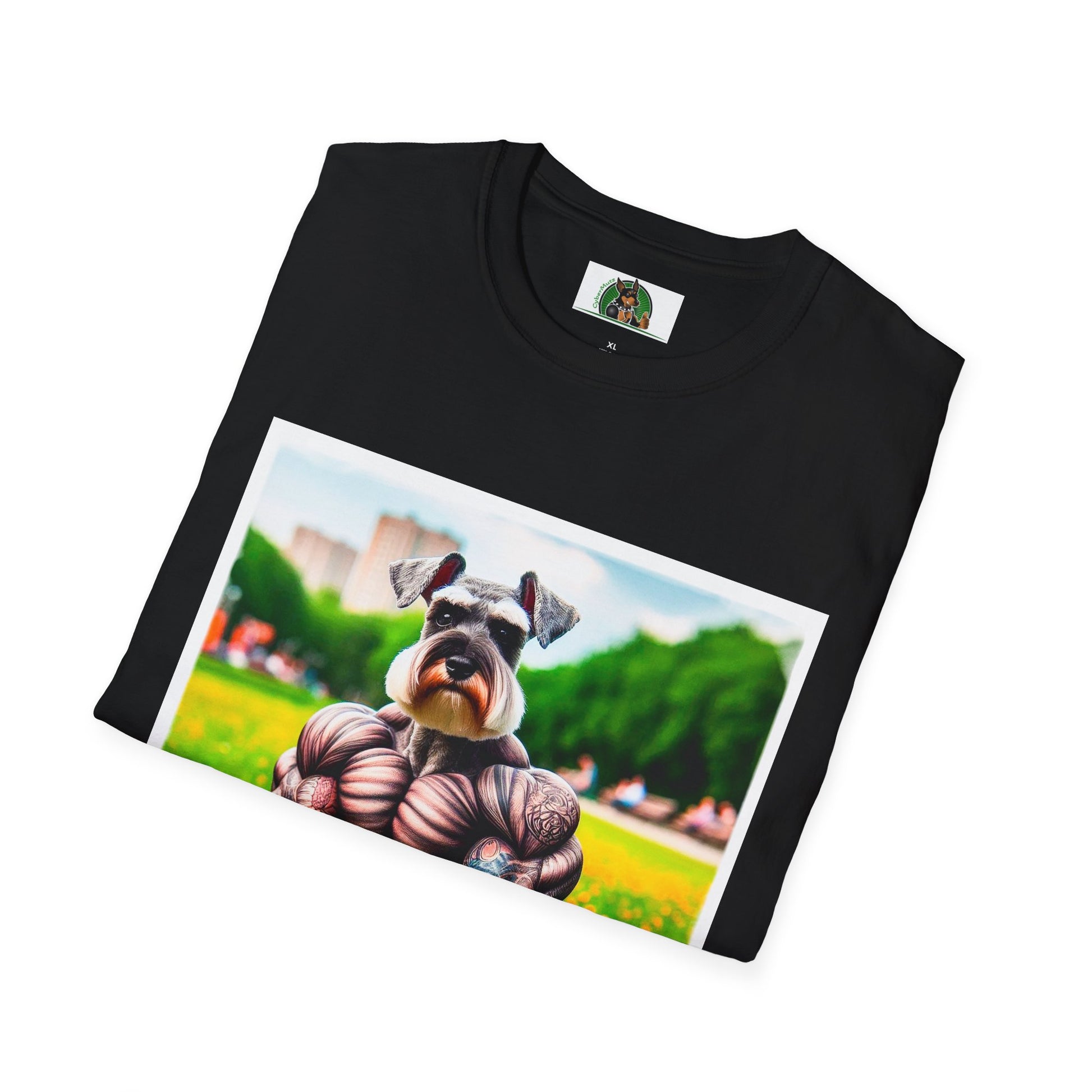 Schnauzer T-Shirt with Miniature Schnauzer Design T-Shirt Printify   