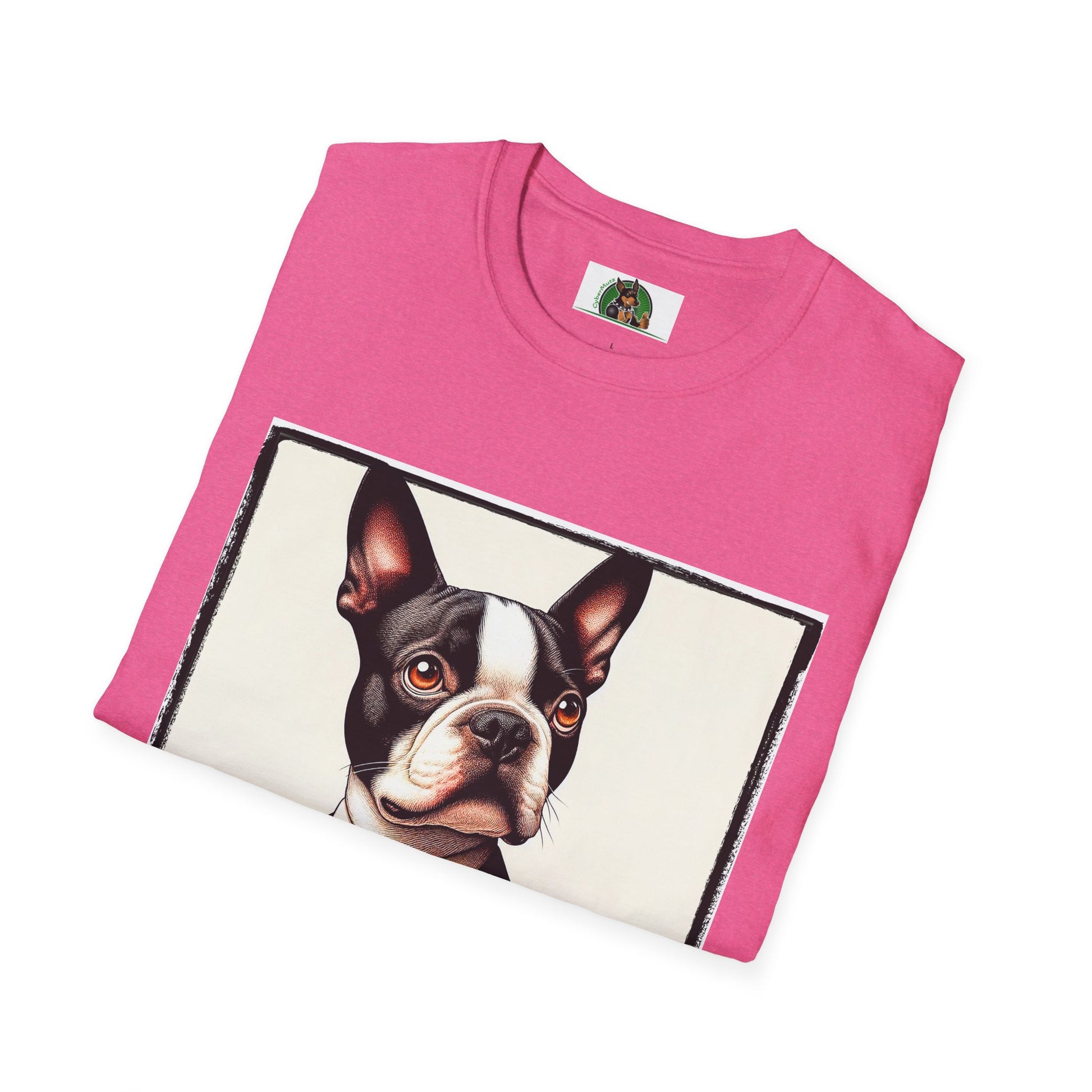 Boston Terrier Dog In Suit T-Shirt Printify   