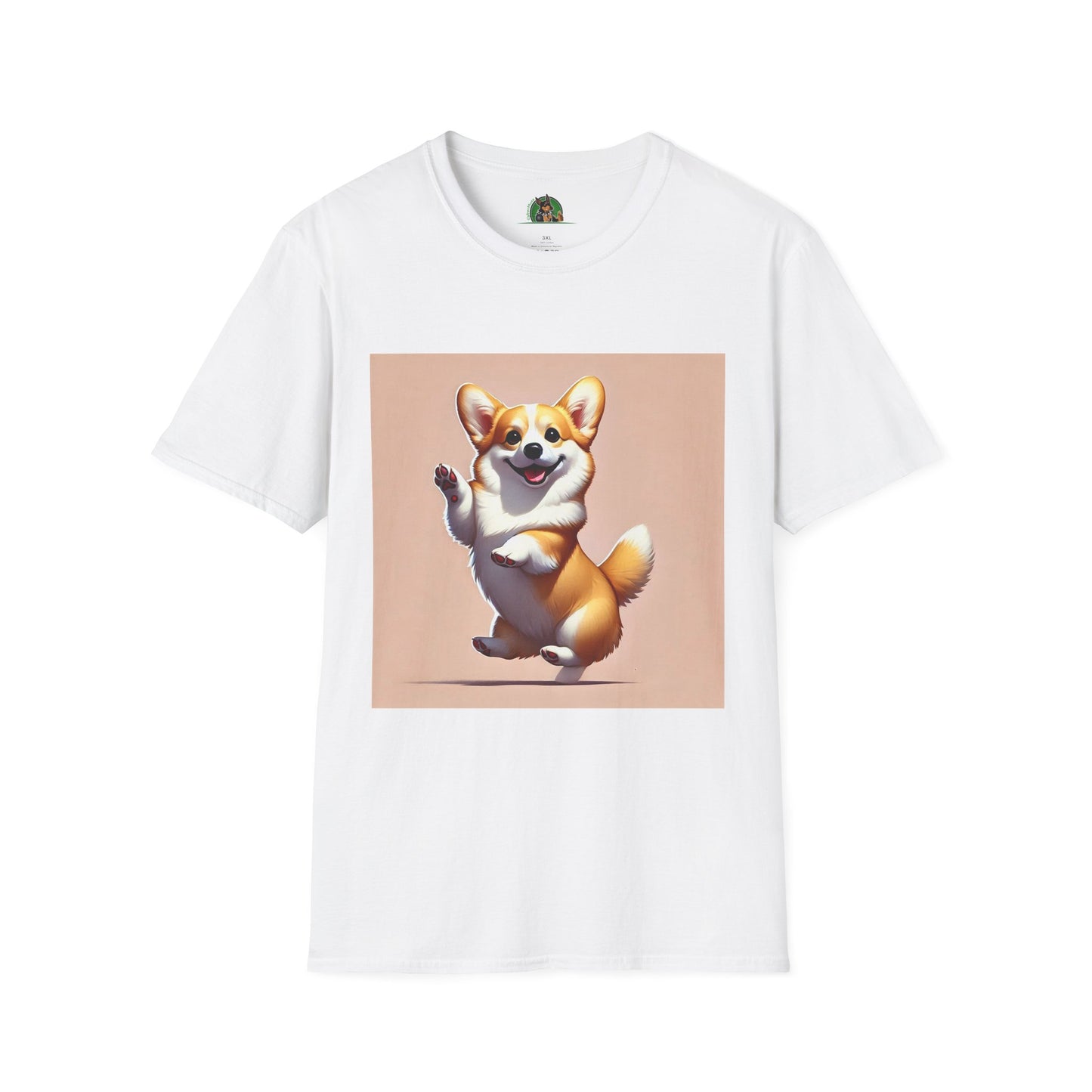 Dancing Pembroke Welsh Corgi T-Shirt T-Shirt Printify XS White