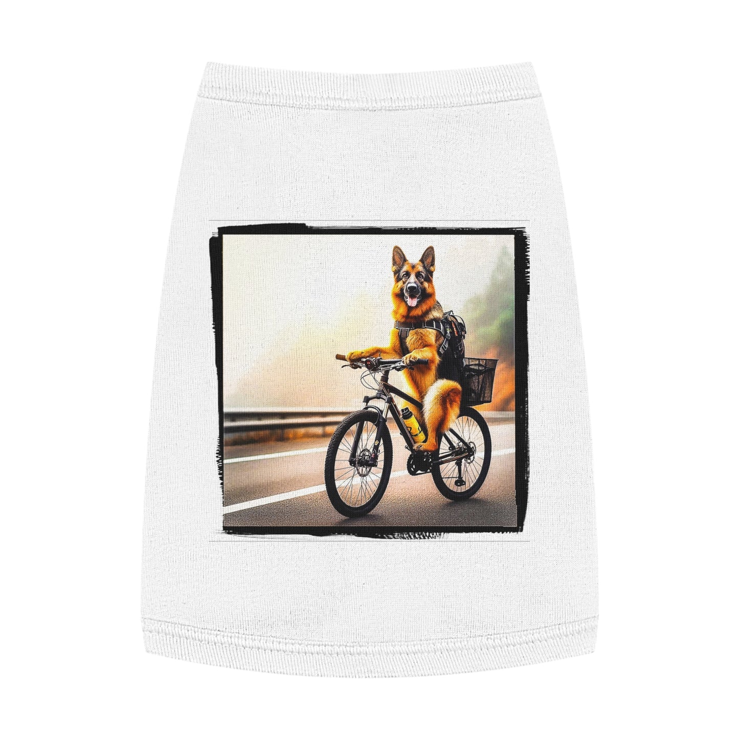 Pet Tank Top German Shepherd Pets Printify M White 