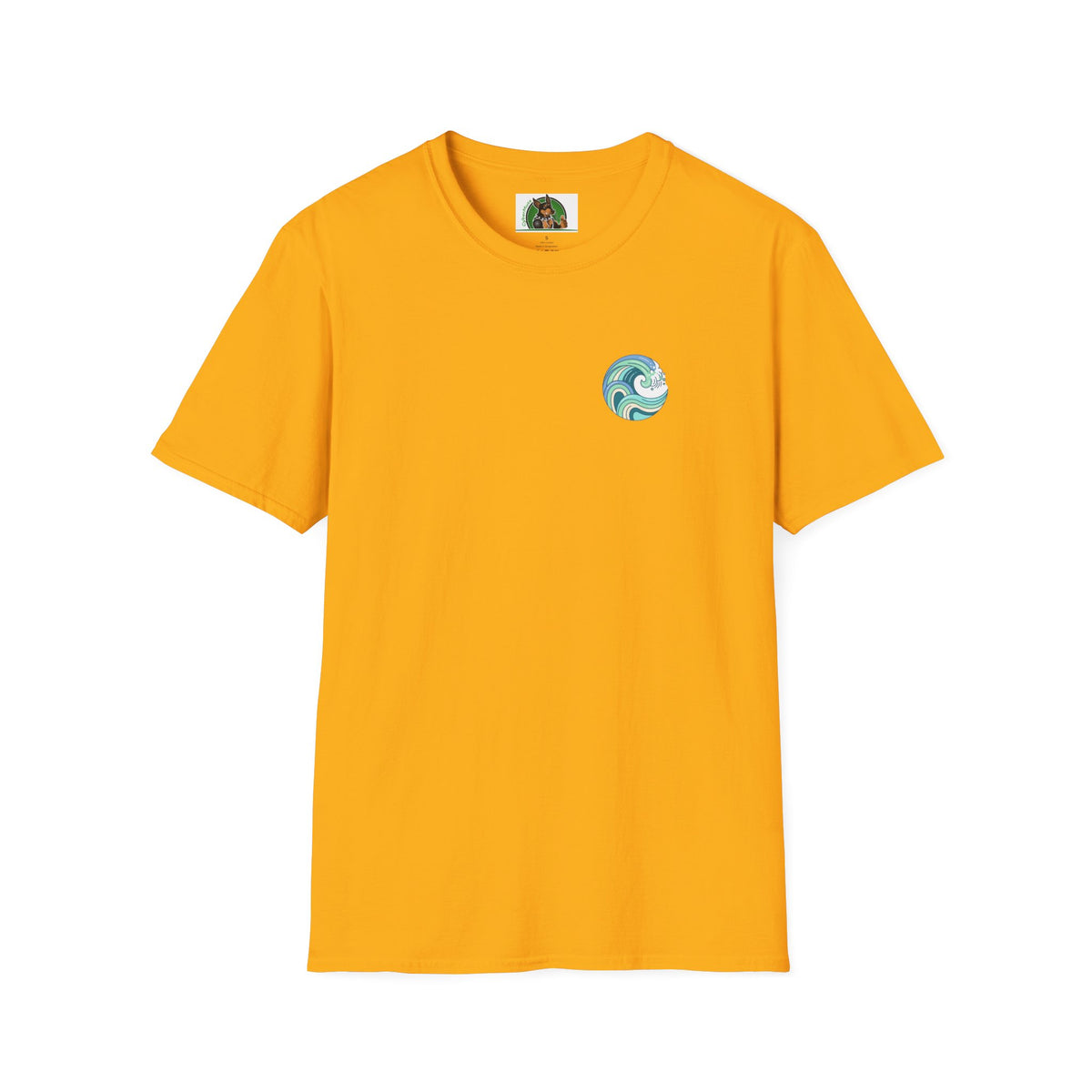 Dalmatian surf day t shirt Back Design