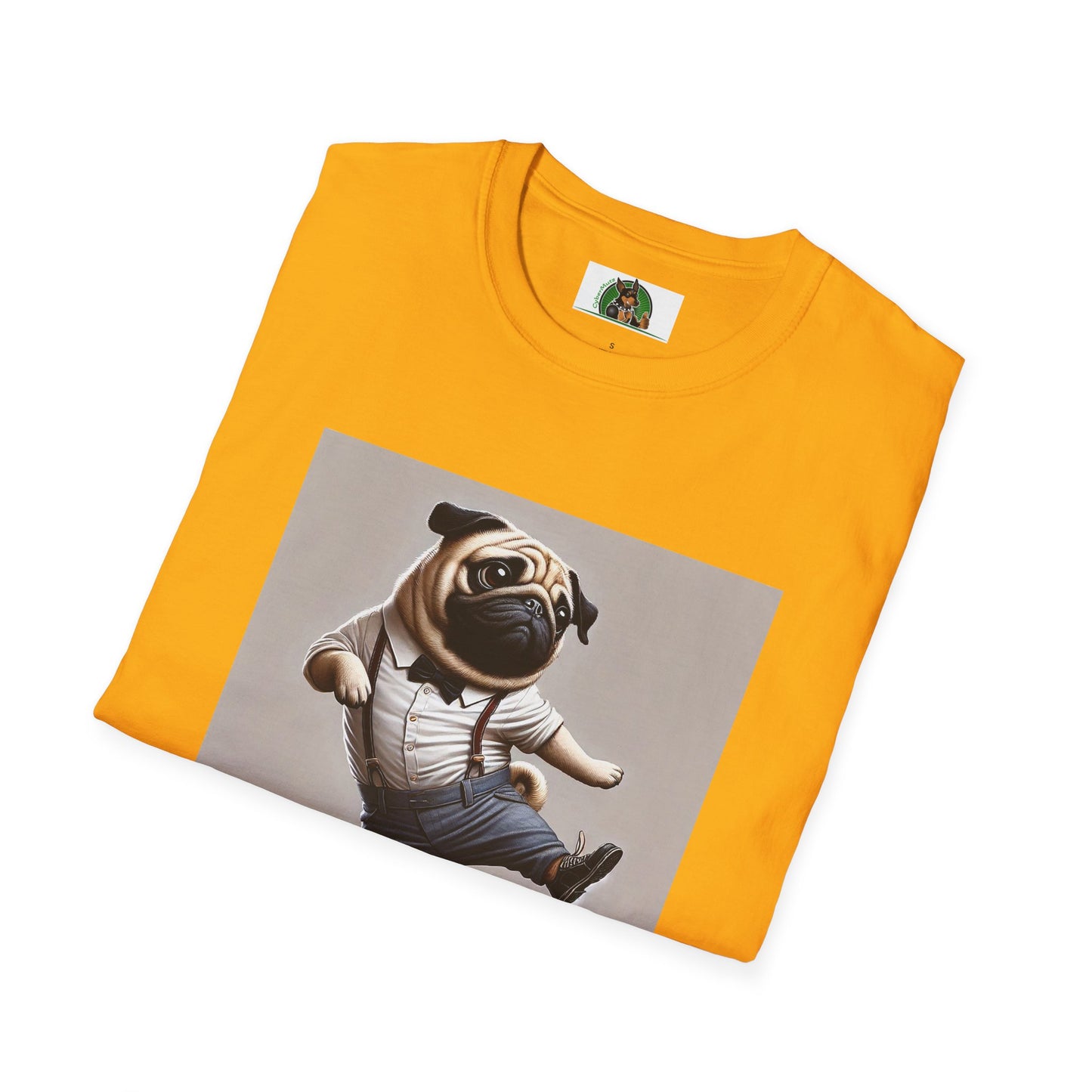 Dancing Pug T-Shirt - Fun and Playful Tee for Dog Lovers