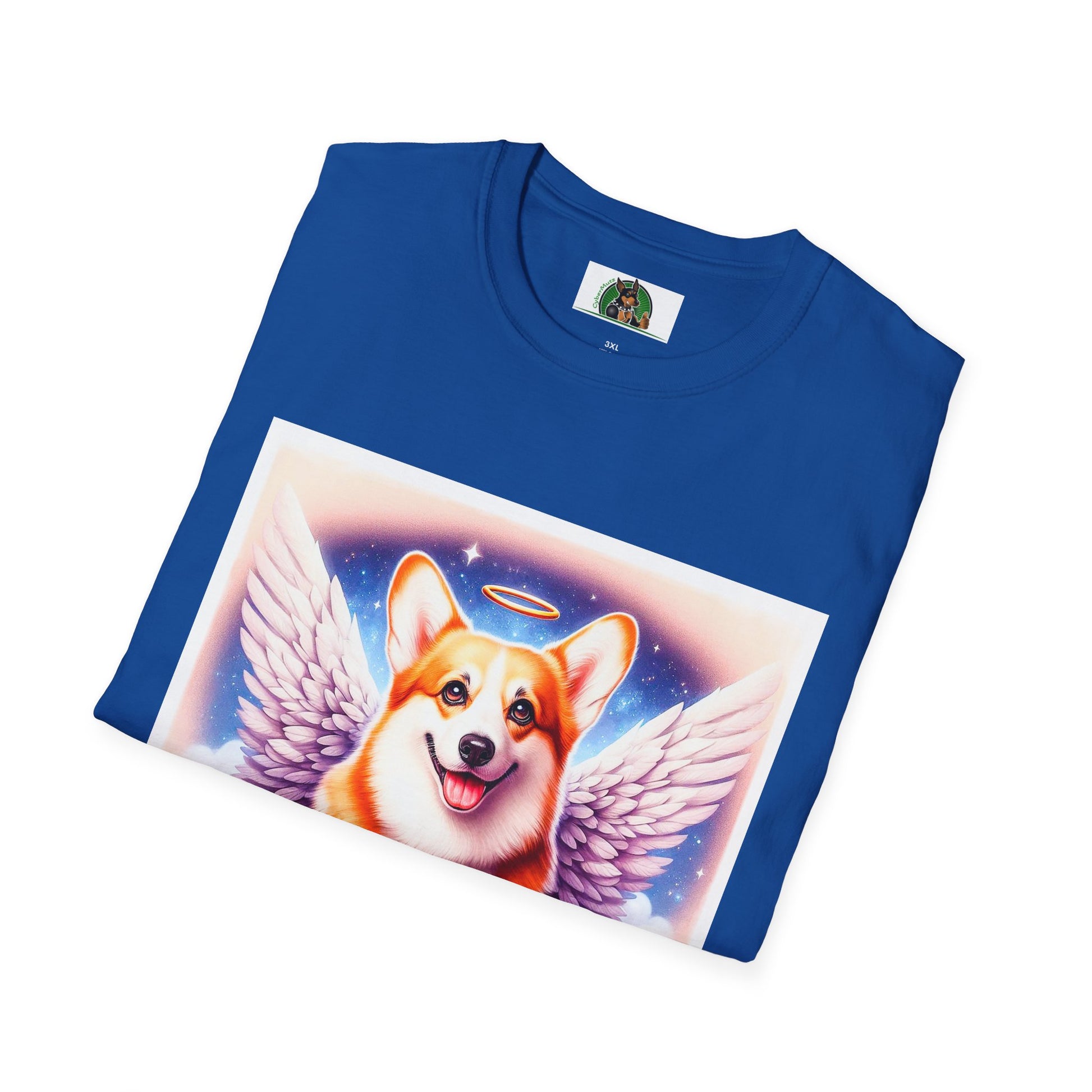 Pembroke Welsh Corgi pink angel T-Shirt Printify