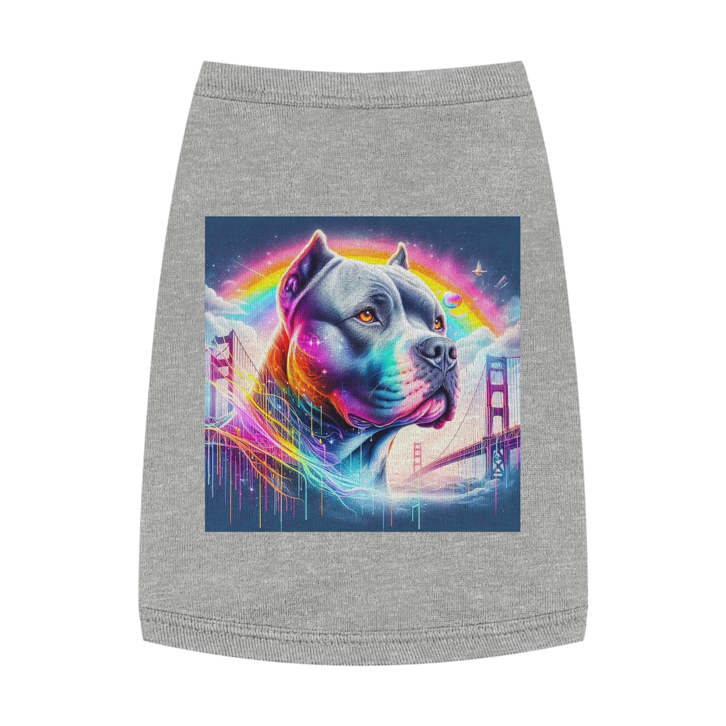 Pet Tank Top Pit Bull colors Pets Printify M Heather