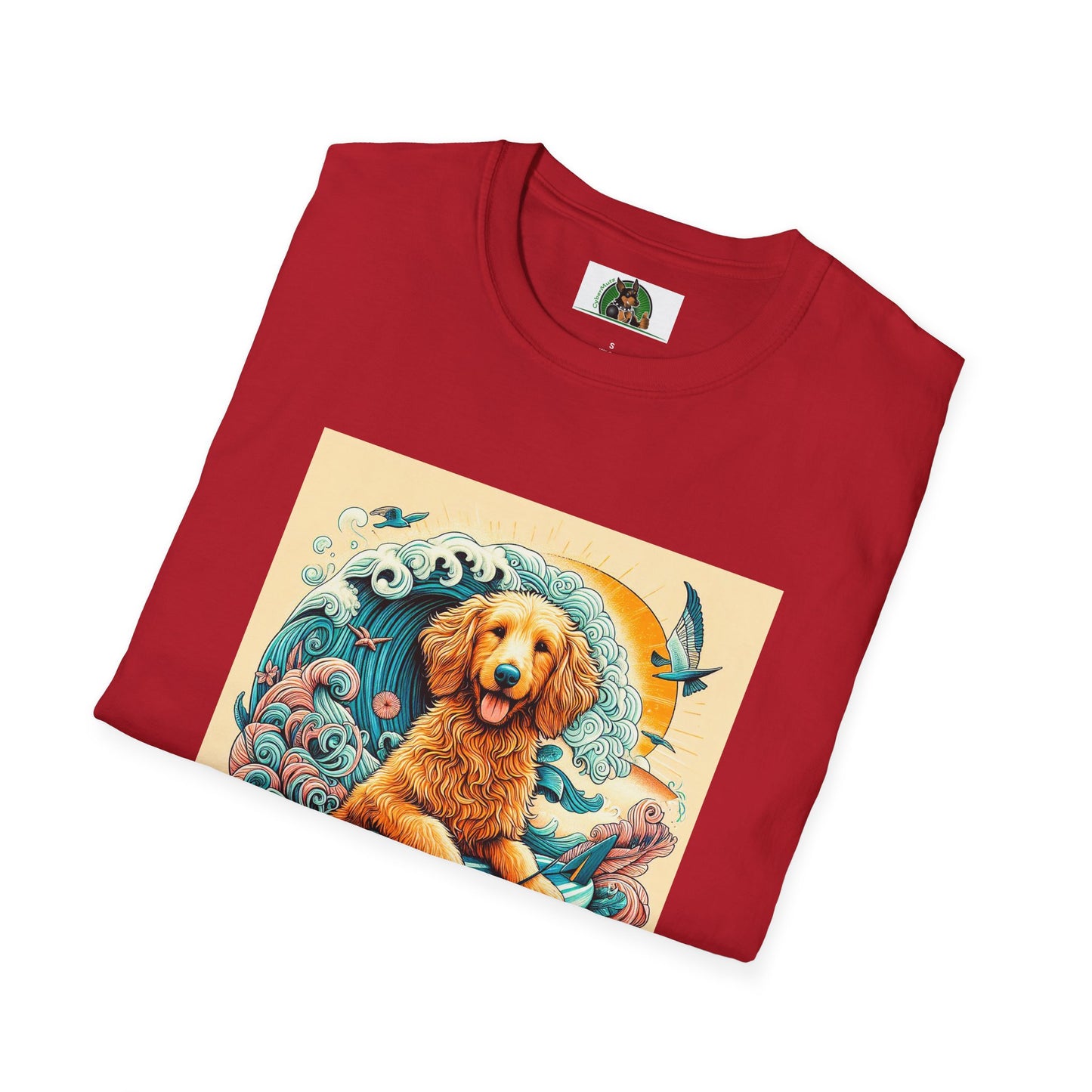 Golden Doodle surfing fun shirt