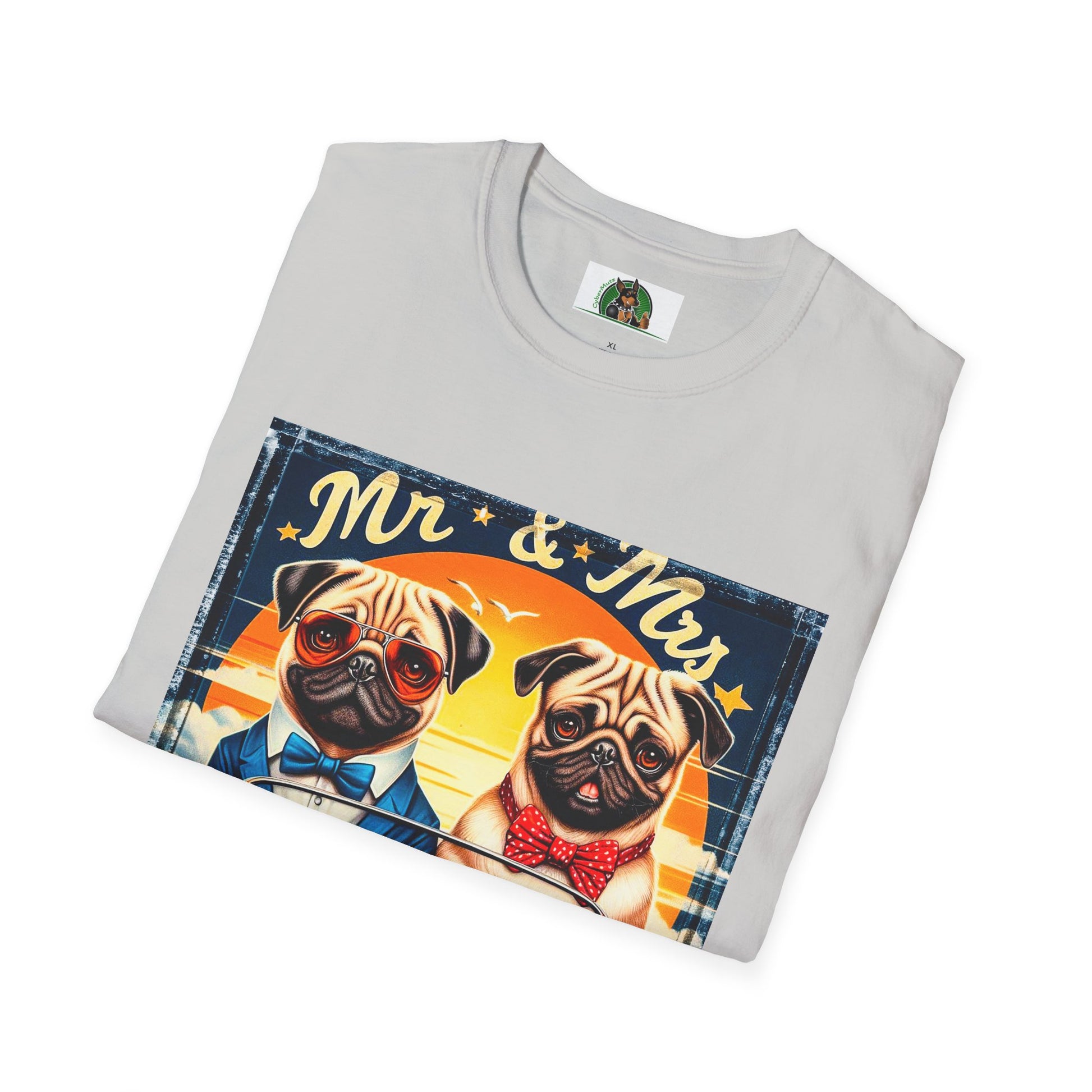 Wacky Pugs T-Shirt Printify   