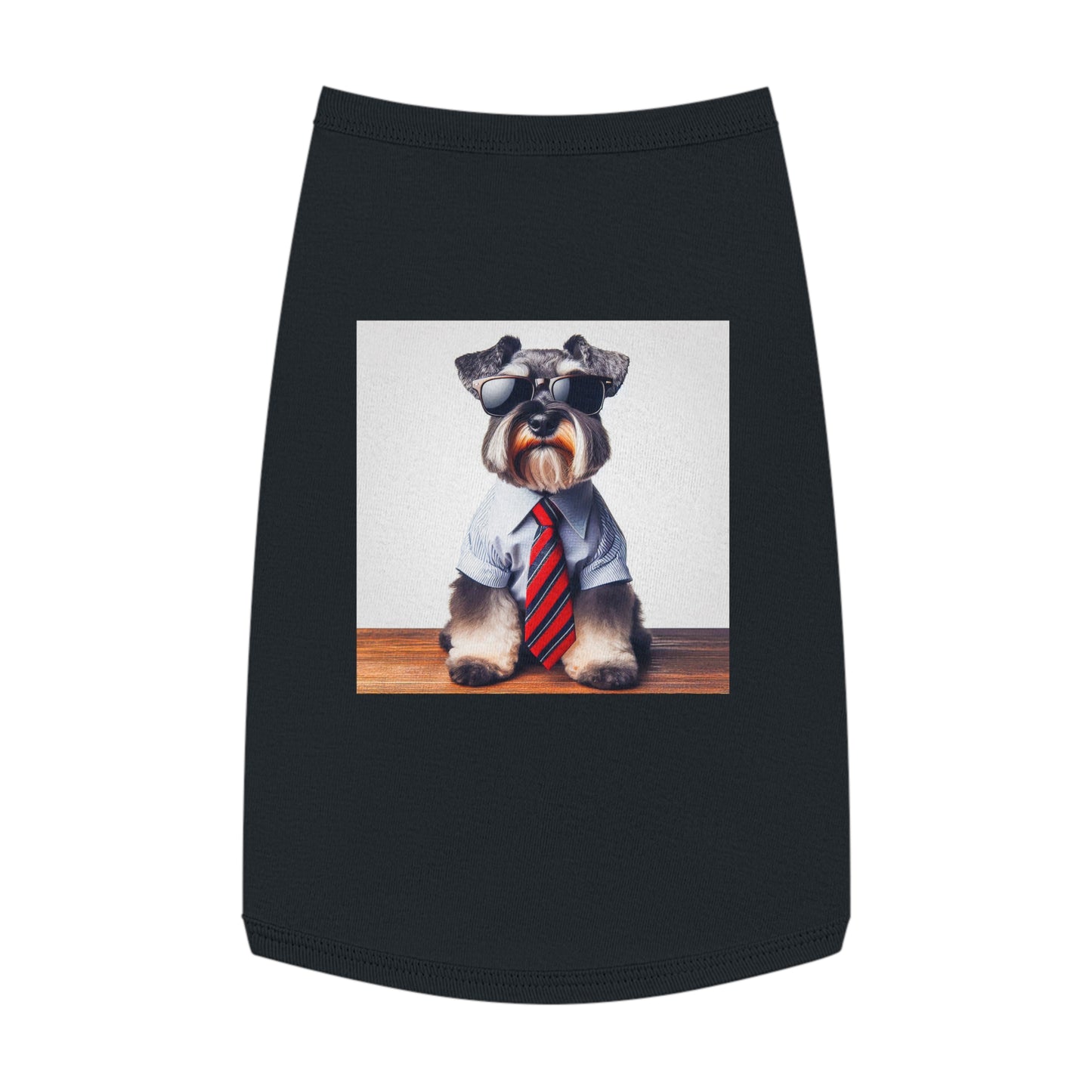 Pet Tank Top Miniature Schnauzer Pets Printify L Black 