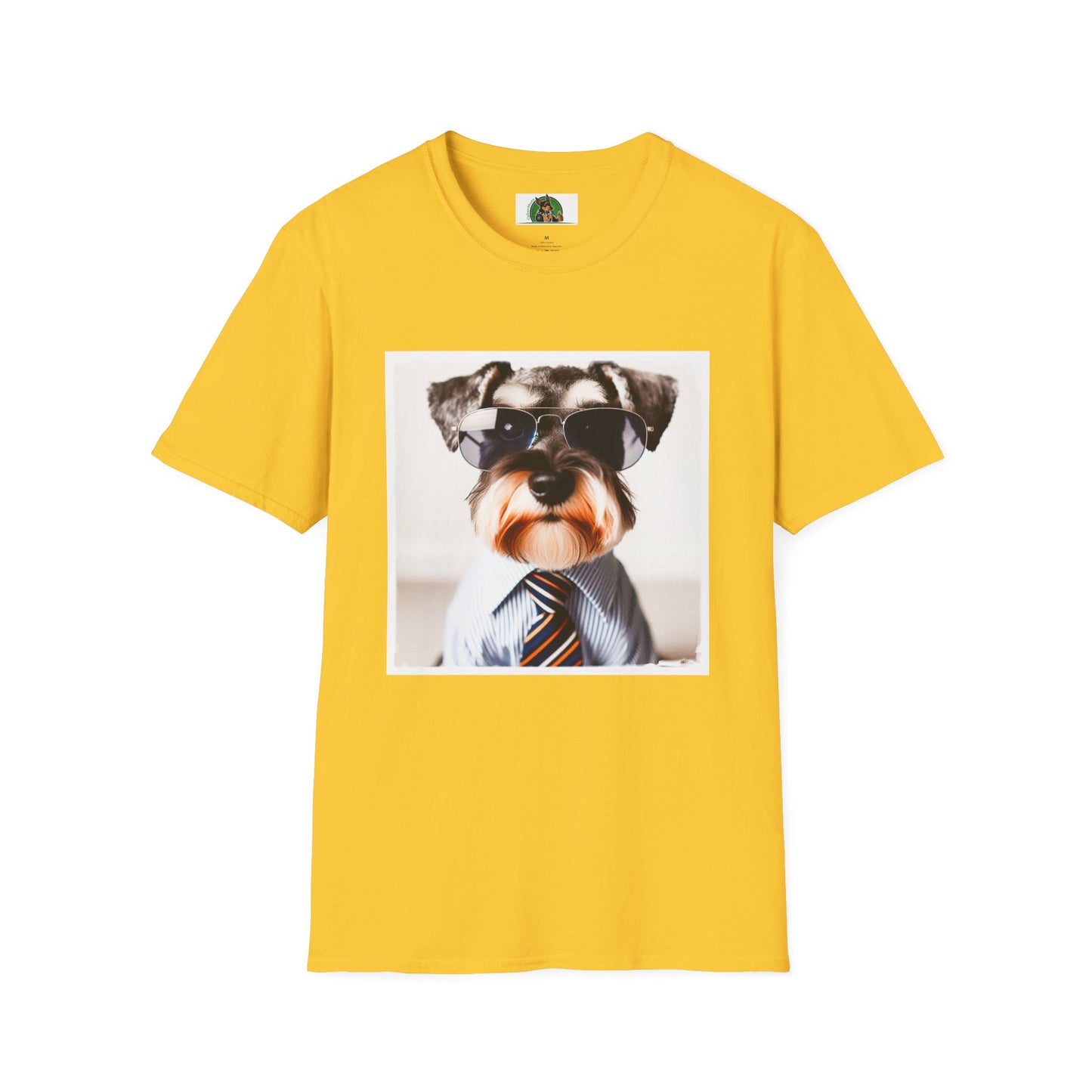 Schnauzer T-Shirt with Miniature Schnauzer Design T-Shirt Printify S Daisy 